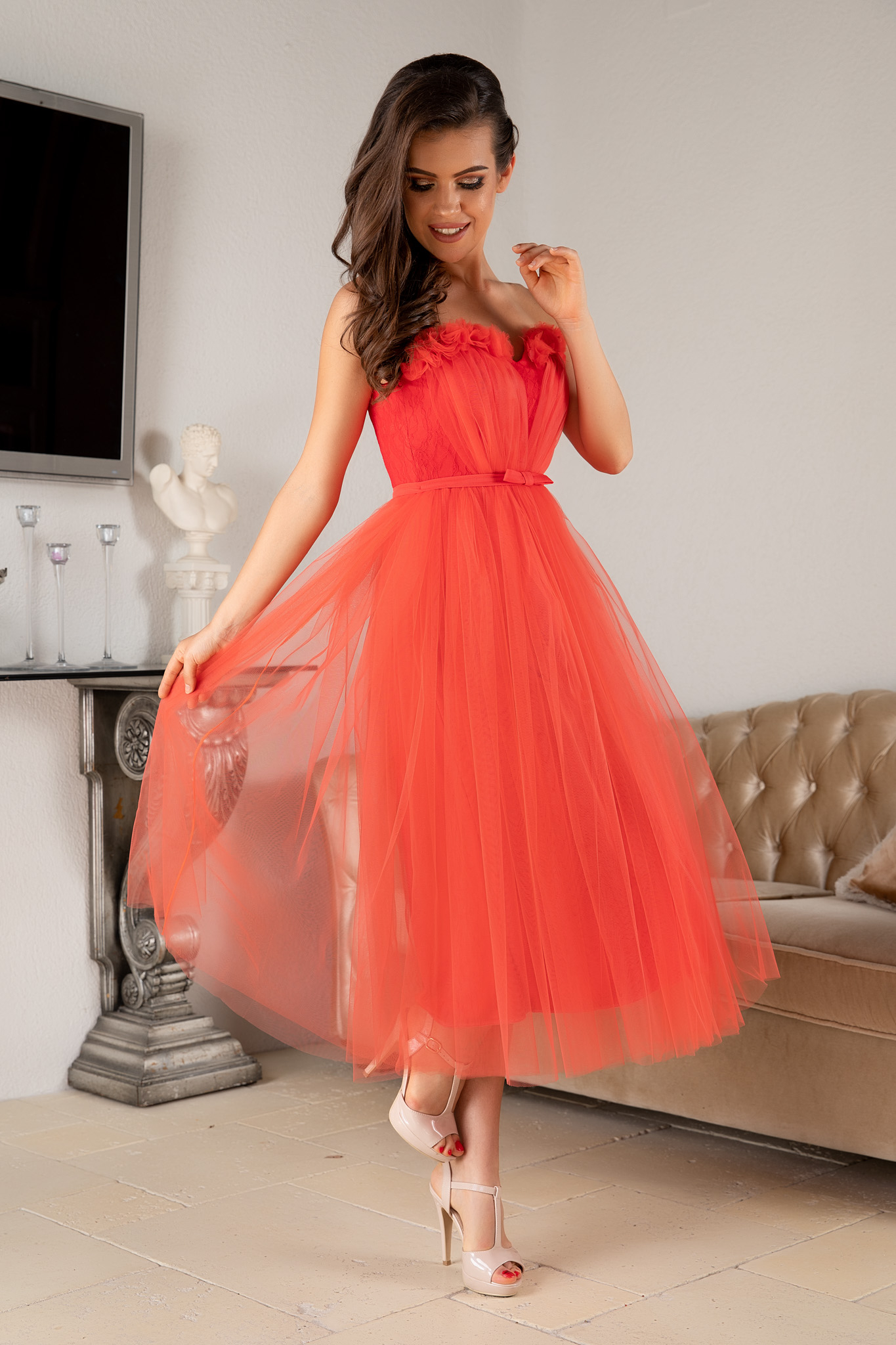 Rochie la donna dhalia corai
