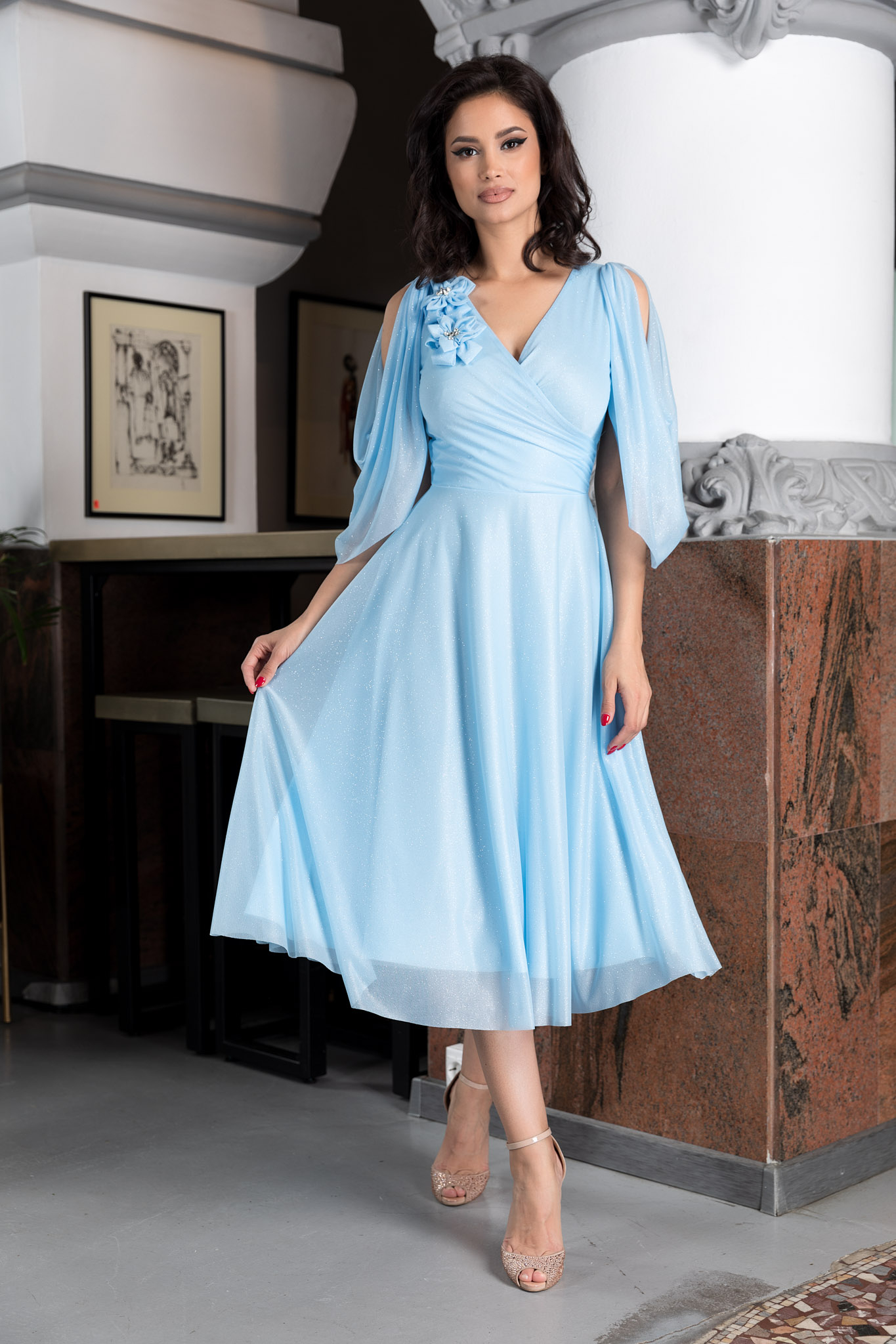 Rochie rosario bleu