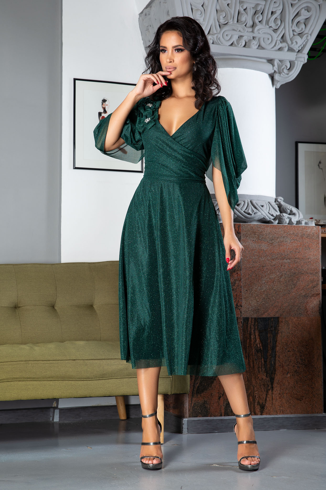 Rochie rosario verde
