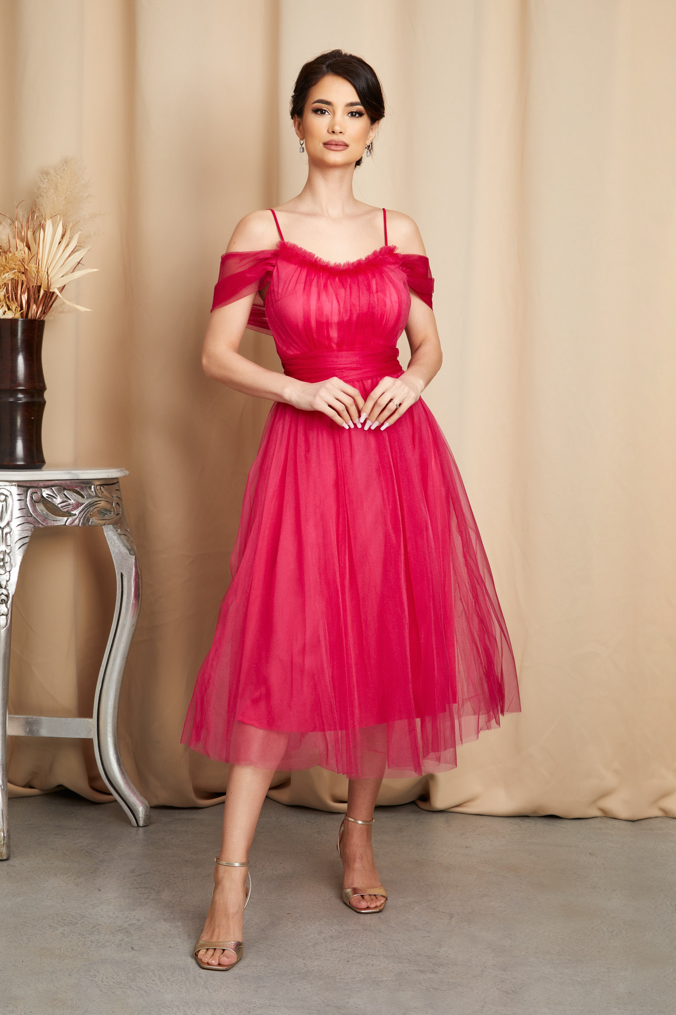 Rochie Queeny Fucsia Noua Colectie 2023-09-24