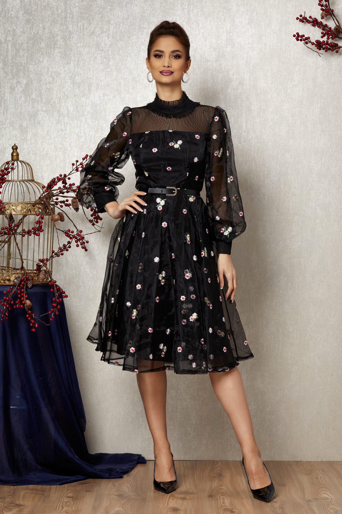 Rochie valencia neagra