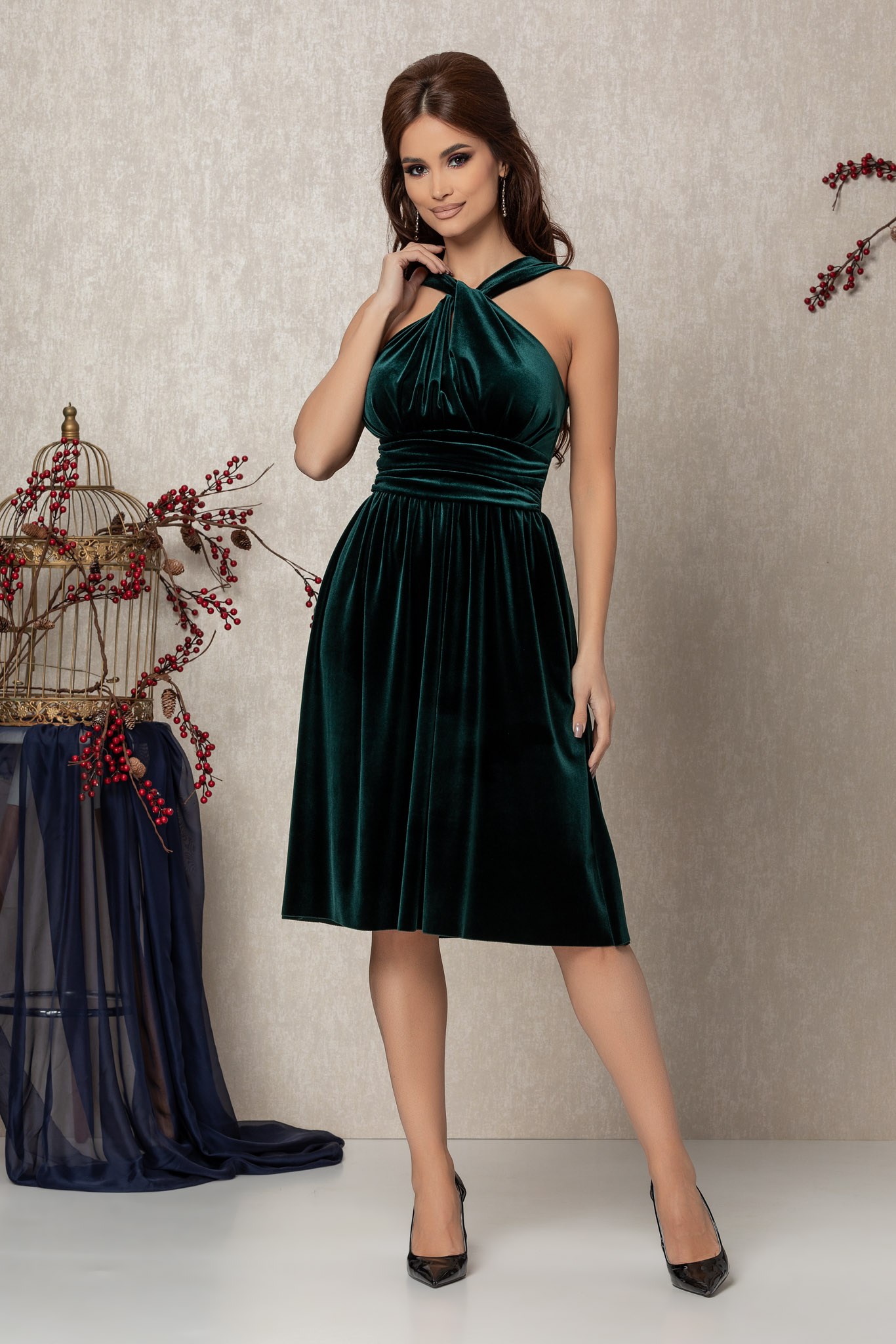 Rochie Thea Verde 2023 ❤️ Pret Super zonia imagine noua 2022