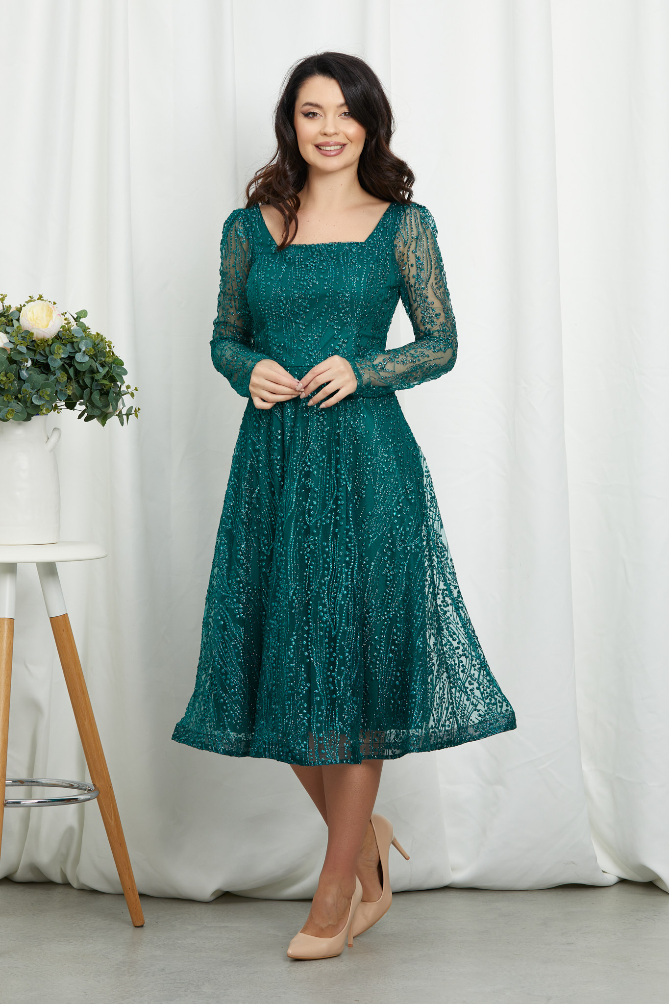 Rochie clara verde