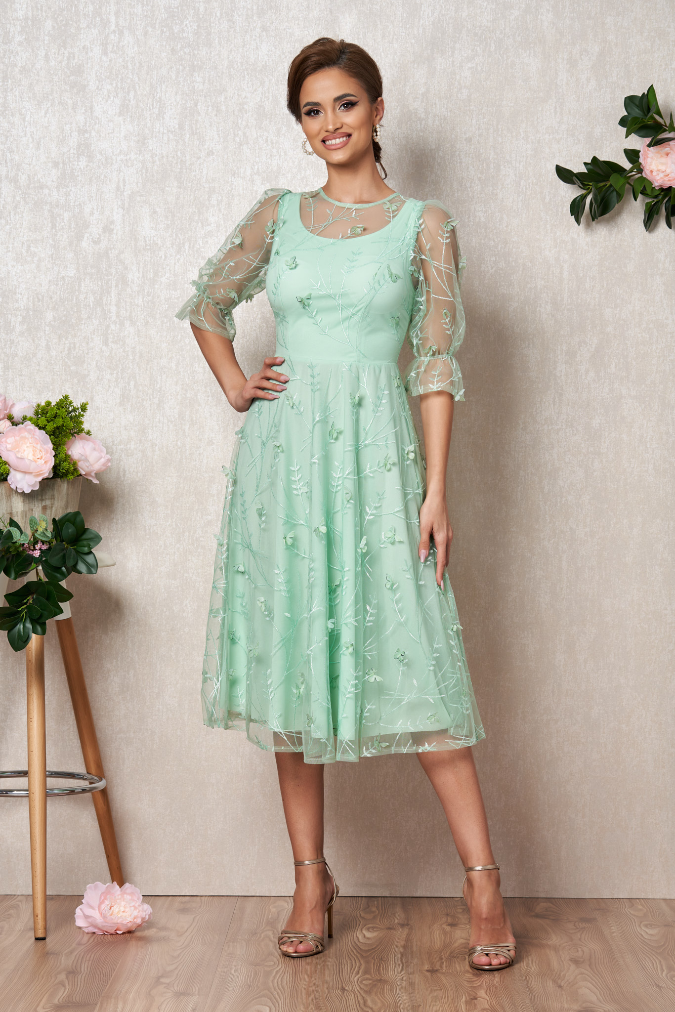 Rochie Evorra Mint