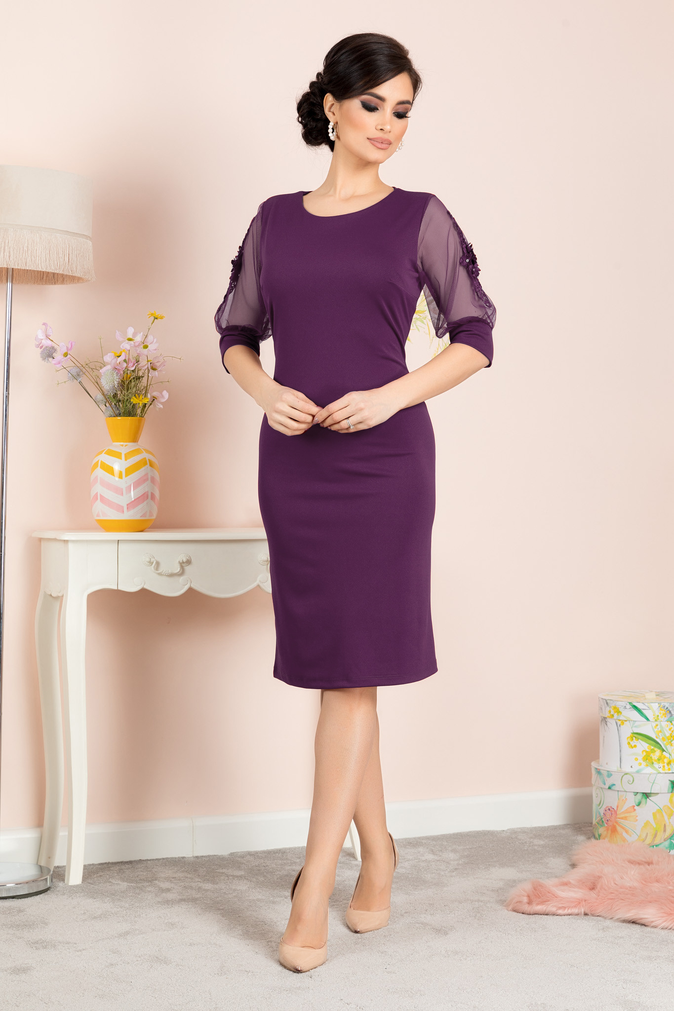 Rochie tisha violet