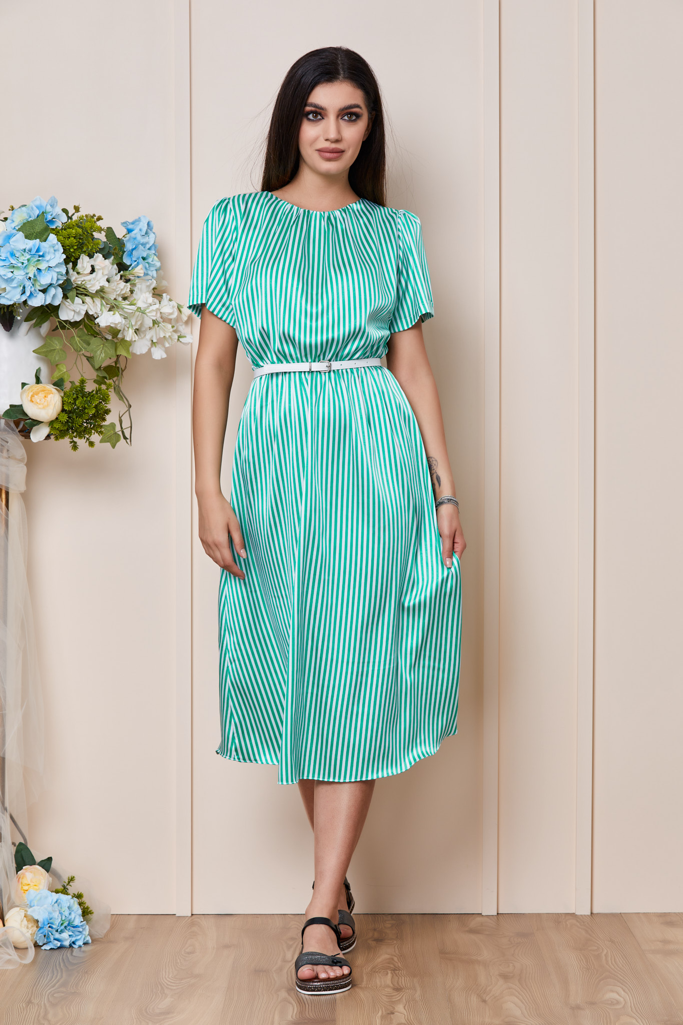 Rochie leida verde