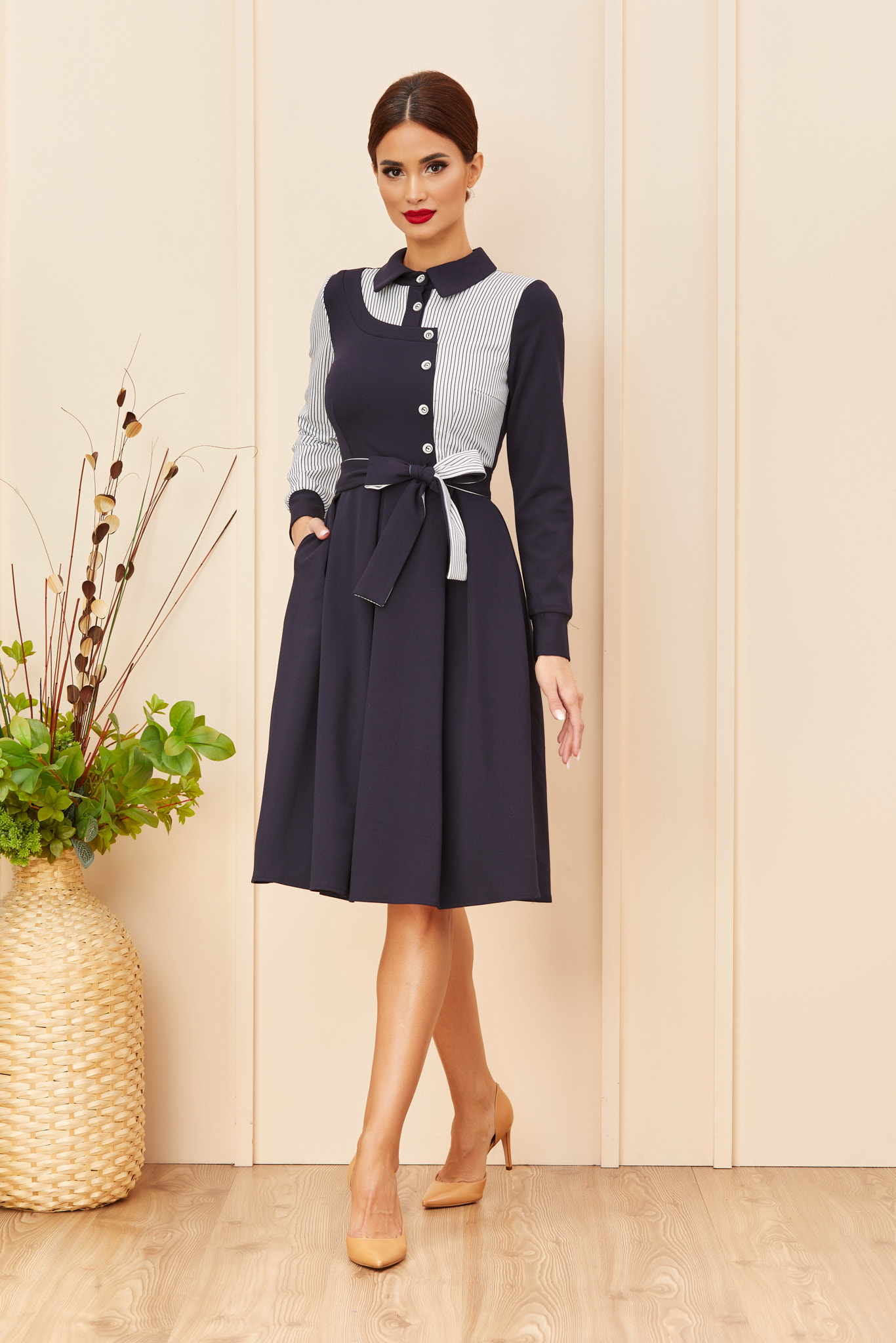 Rochie moze molina bleumarin