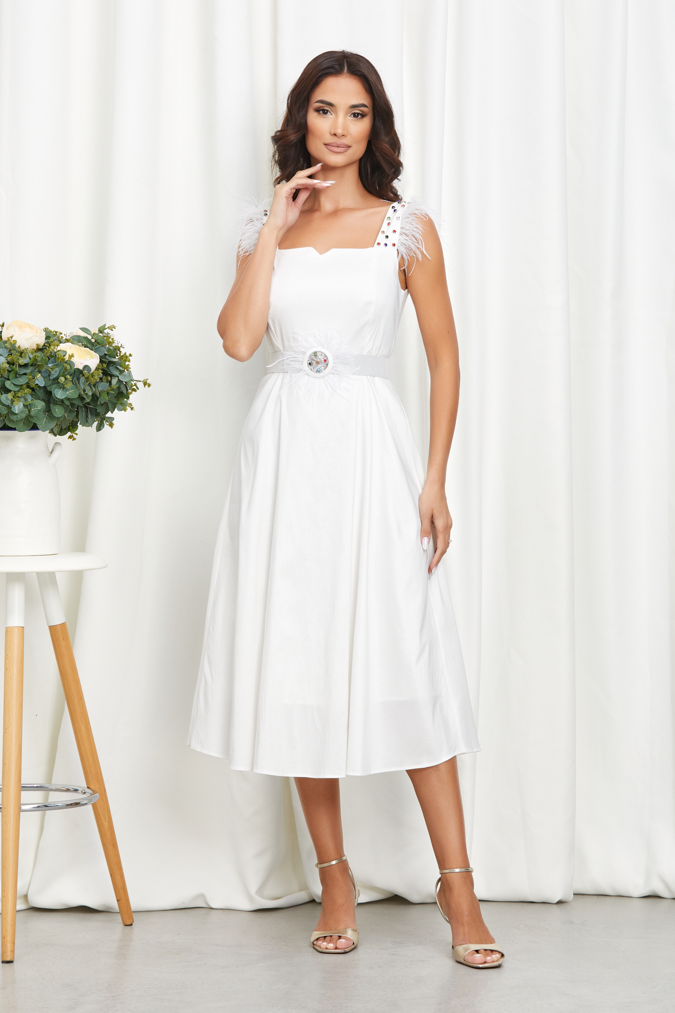 Rochie stacey alba