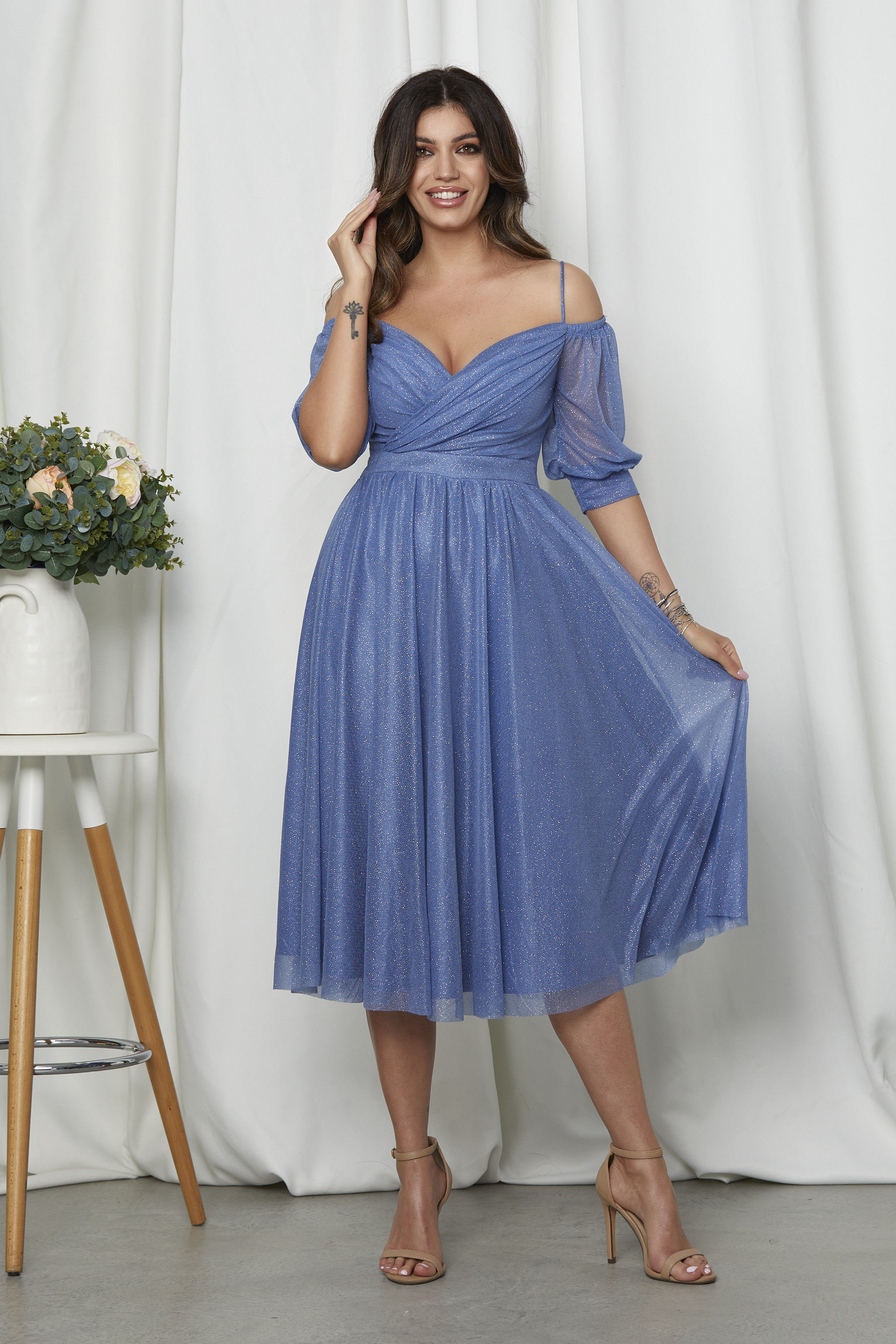 Poze Rochie Rosalinda Albastra zonia.ro 
