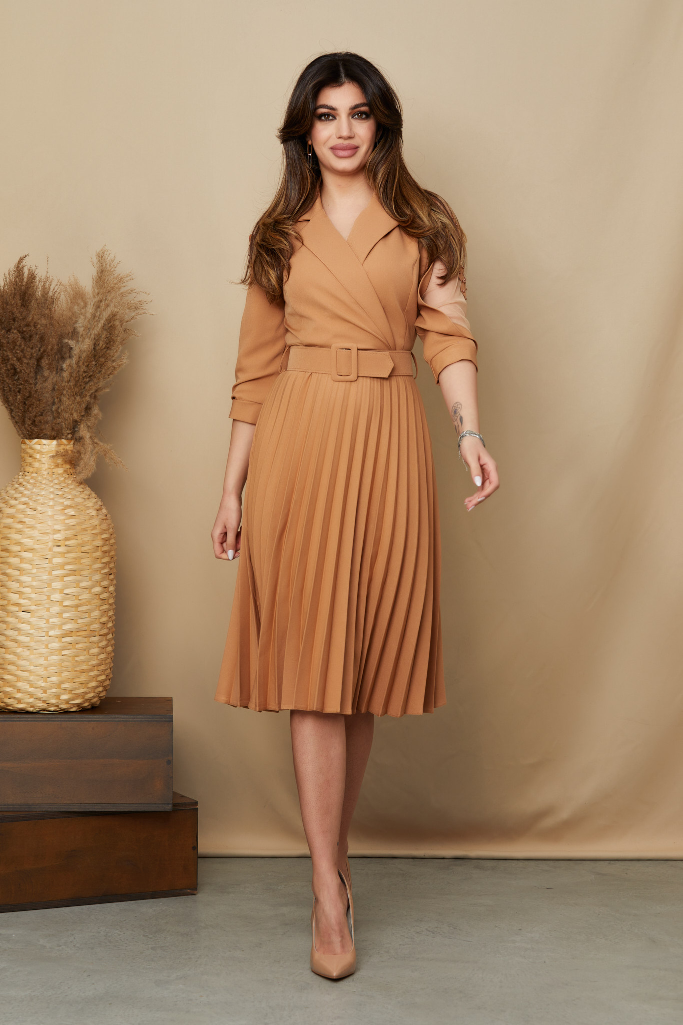 Rochie gylda crem