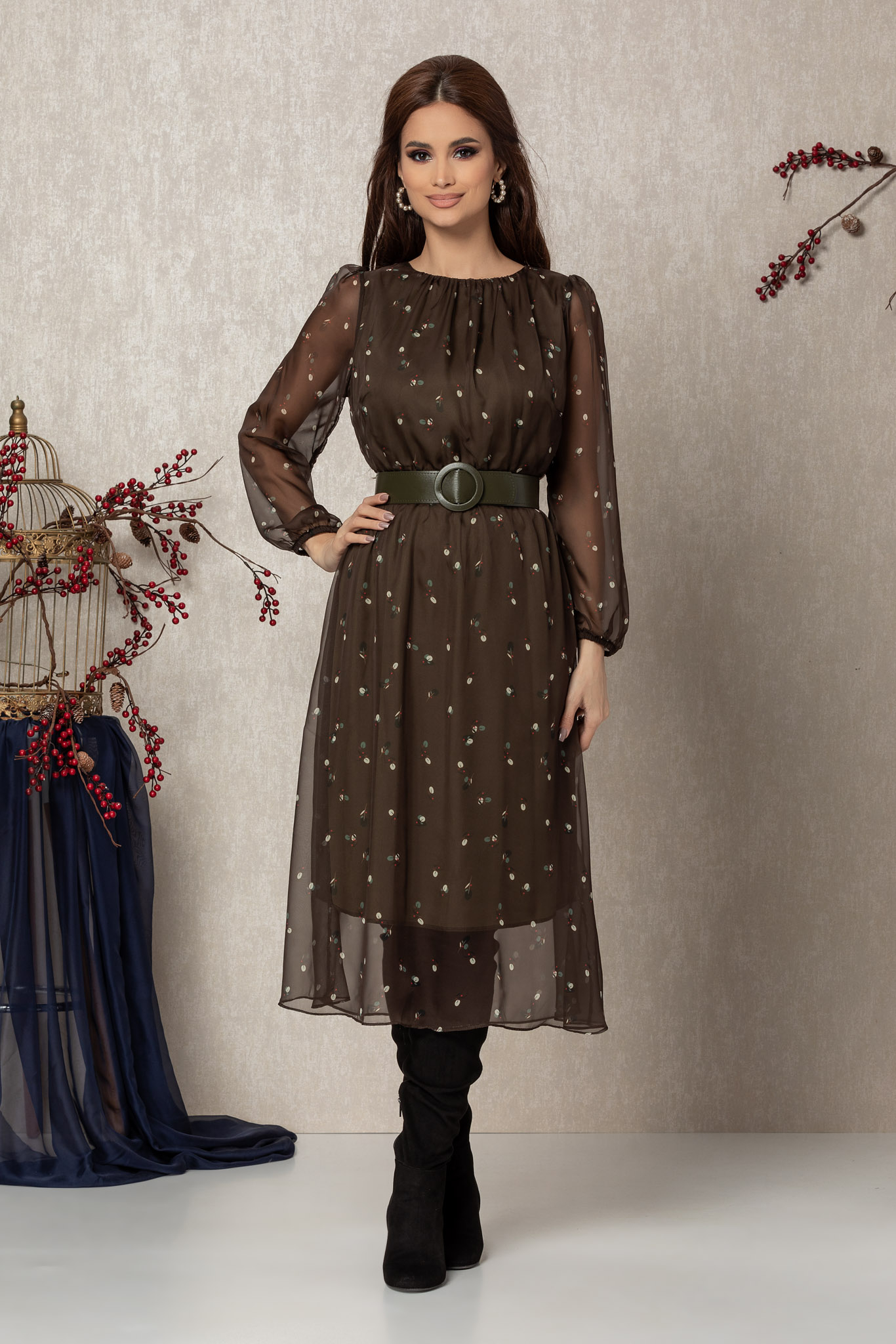 Rochie shelby kaki