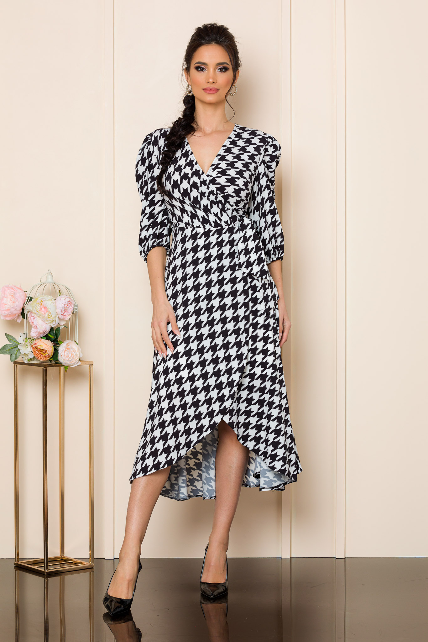 Rochie Loreen Alb Bicolora Marimi mari 2023-10-02