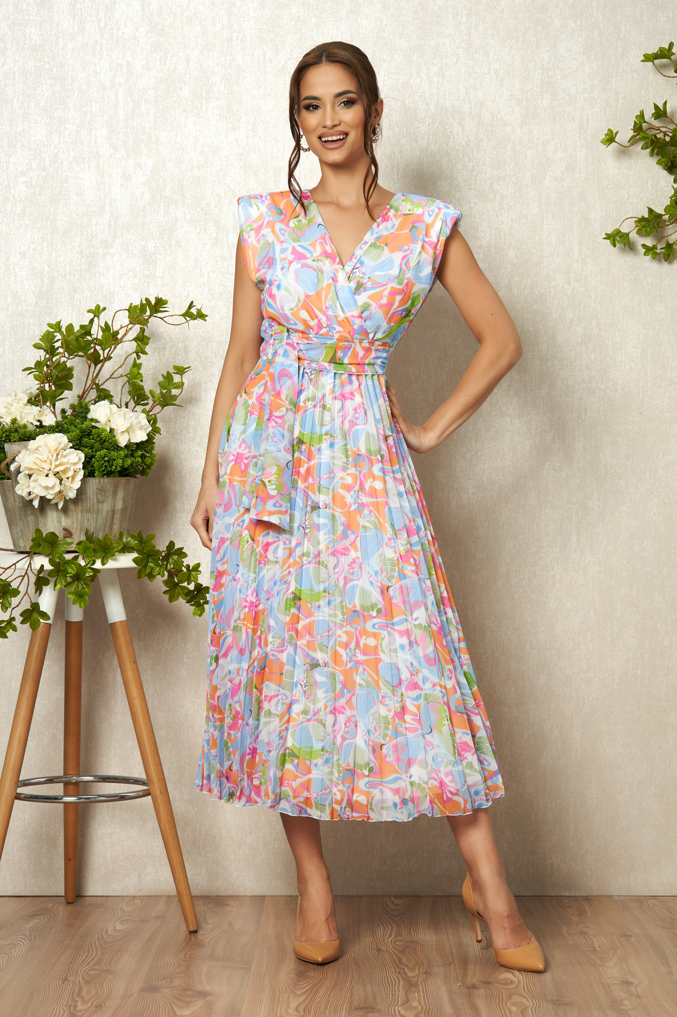 Rochie carmen multi pastel