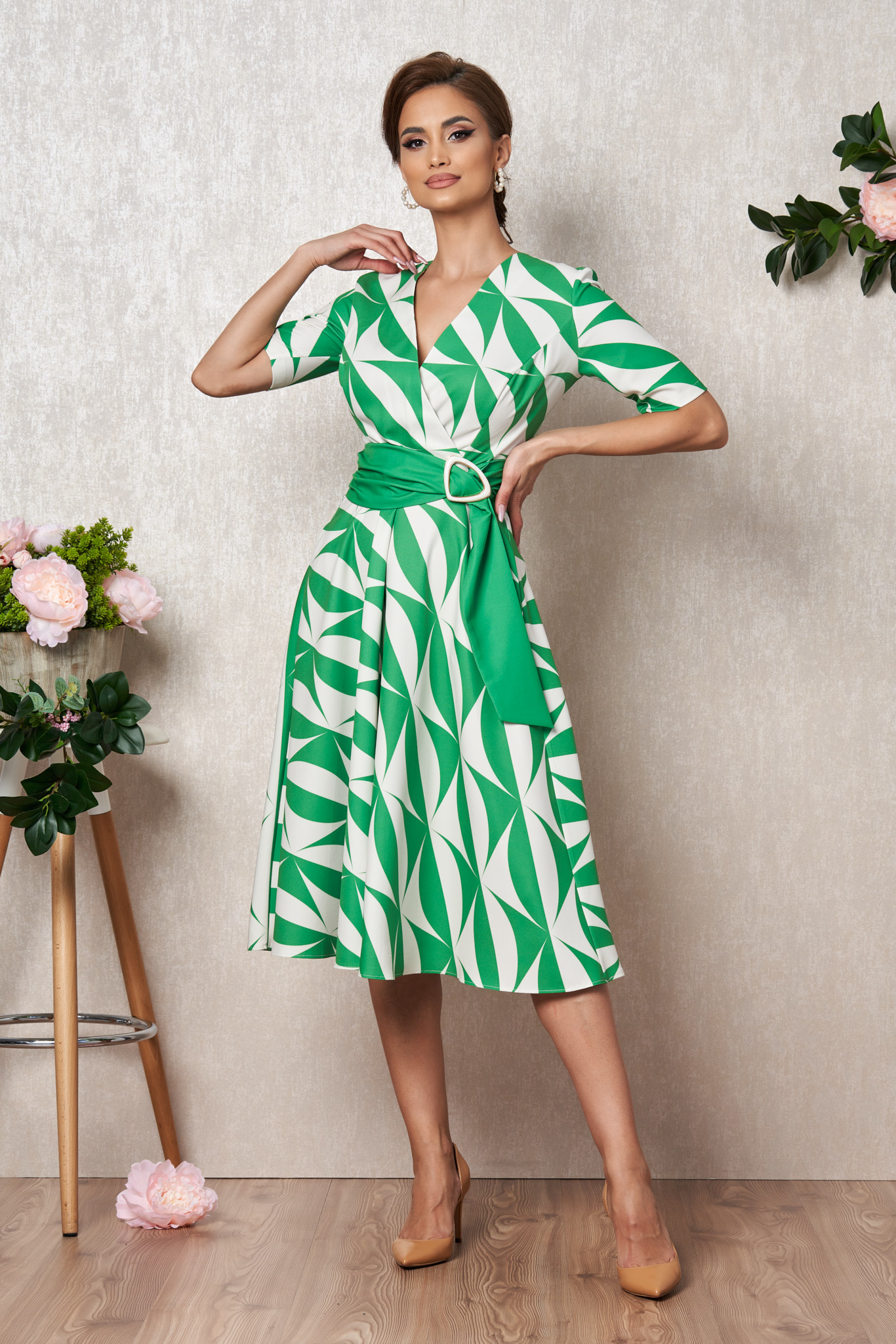 Rochie claudette verde