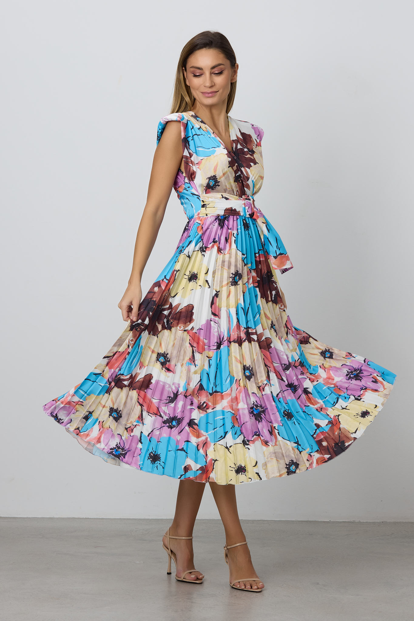 Rochie carmen floral pastel