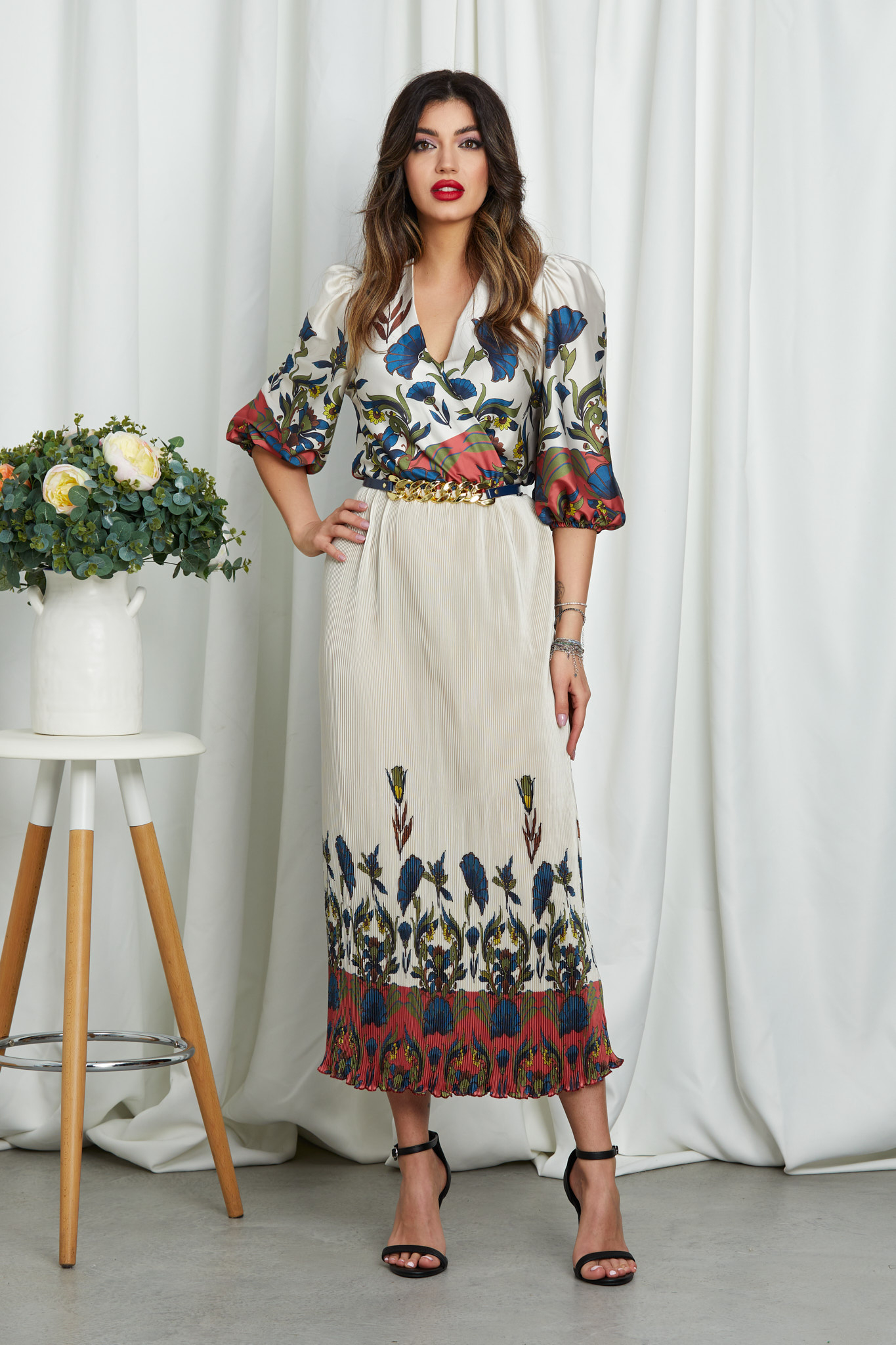 Rochie Louise Albastru Floral Toate produsele 2023-09-21