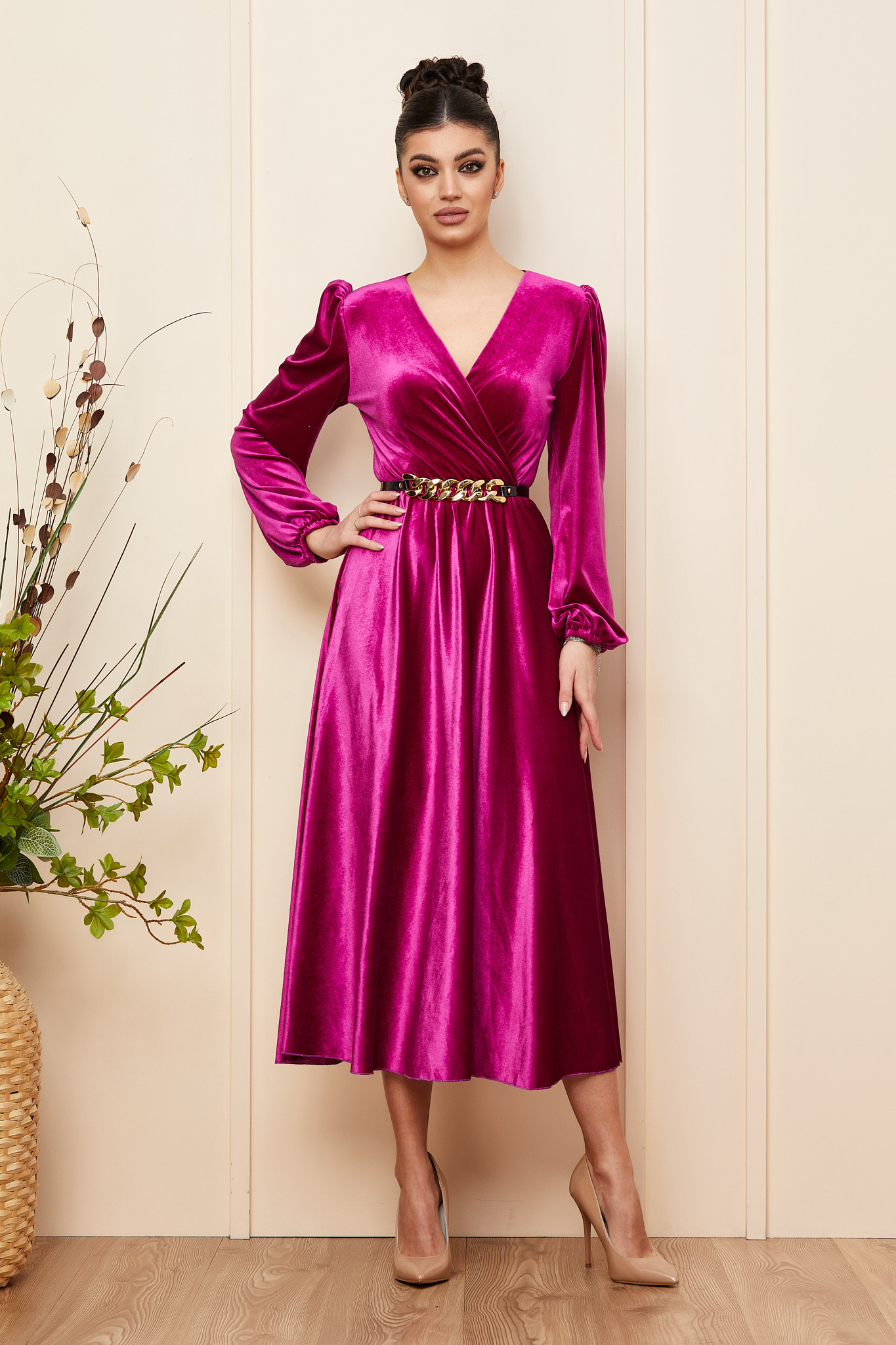 Rochie Janine Fucsia