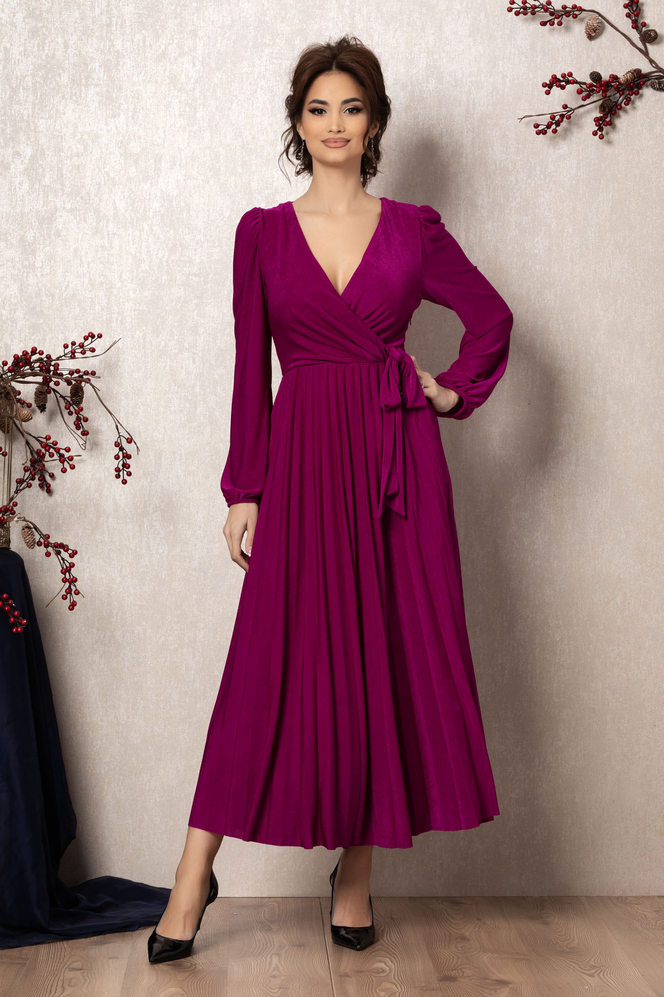 Rochie irenka fucsia