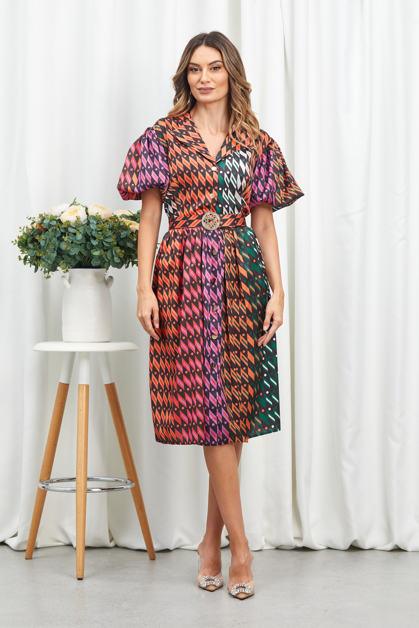 Rochie Kamari Orange Multi Rochie Kamari Orange Multi