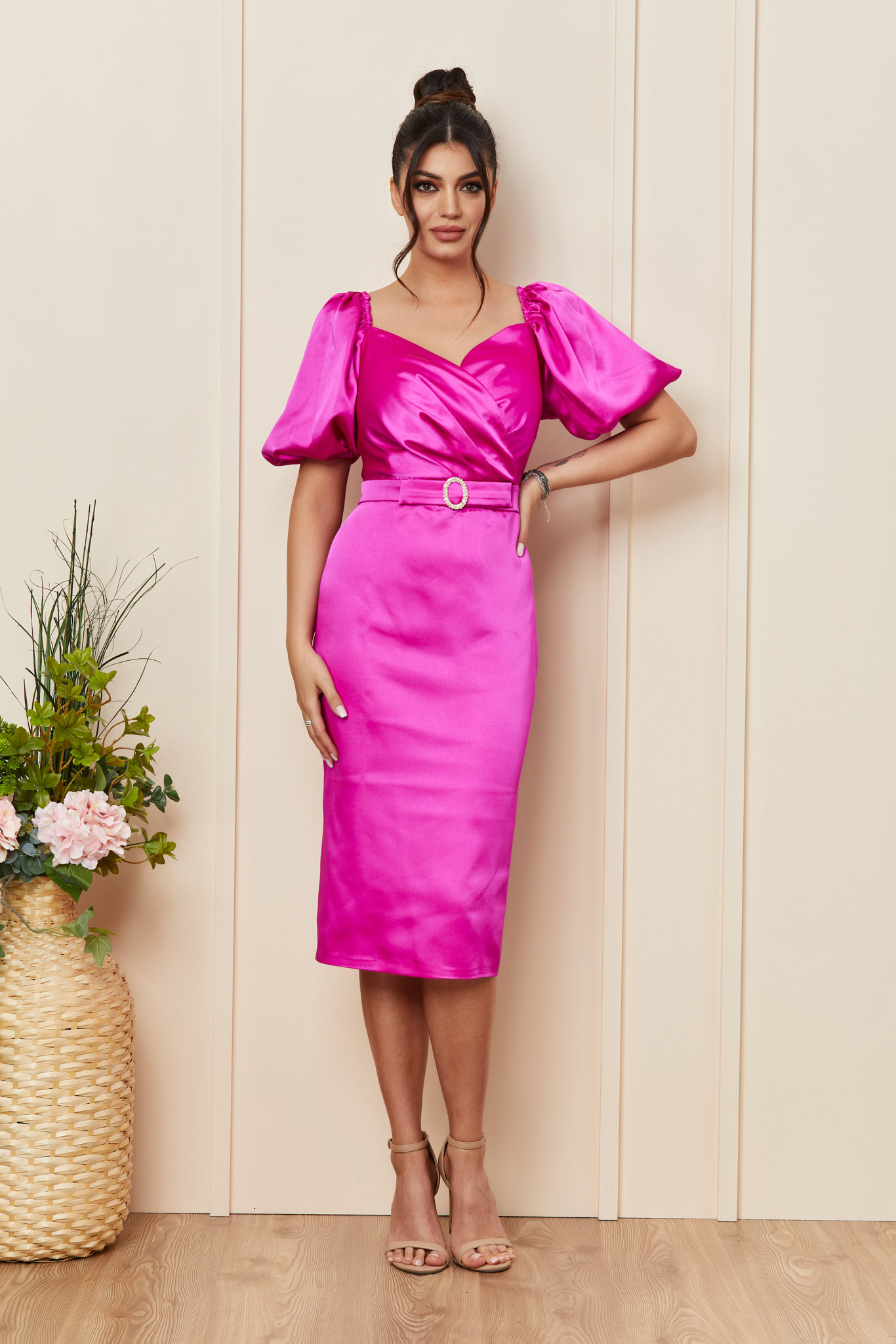 Rochie Yamina Fucsia