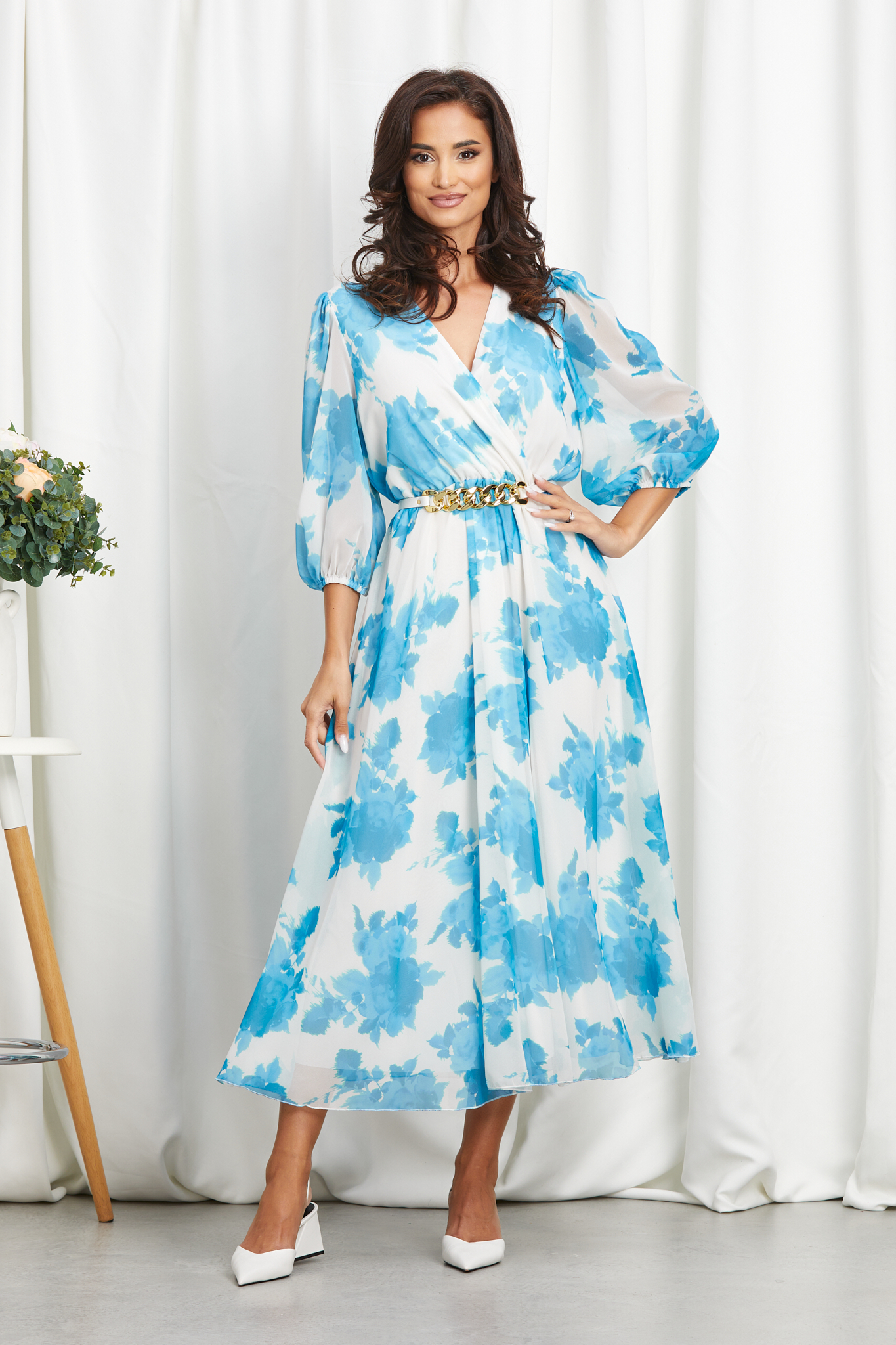 Rochie katya bleu floral