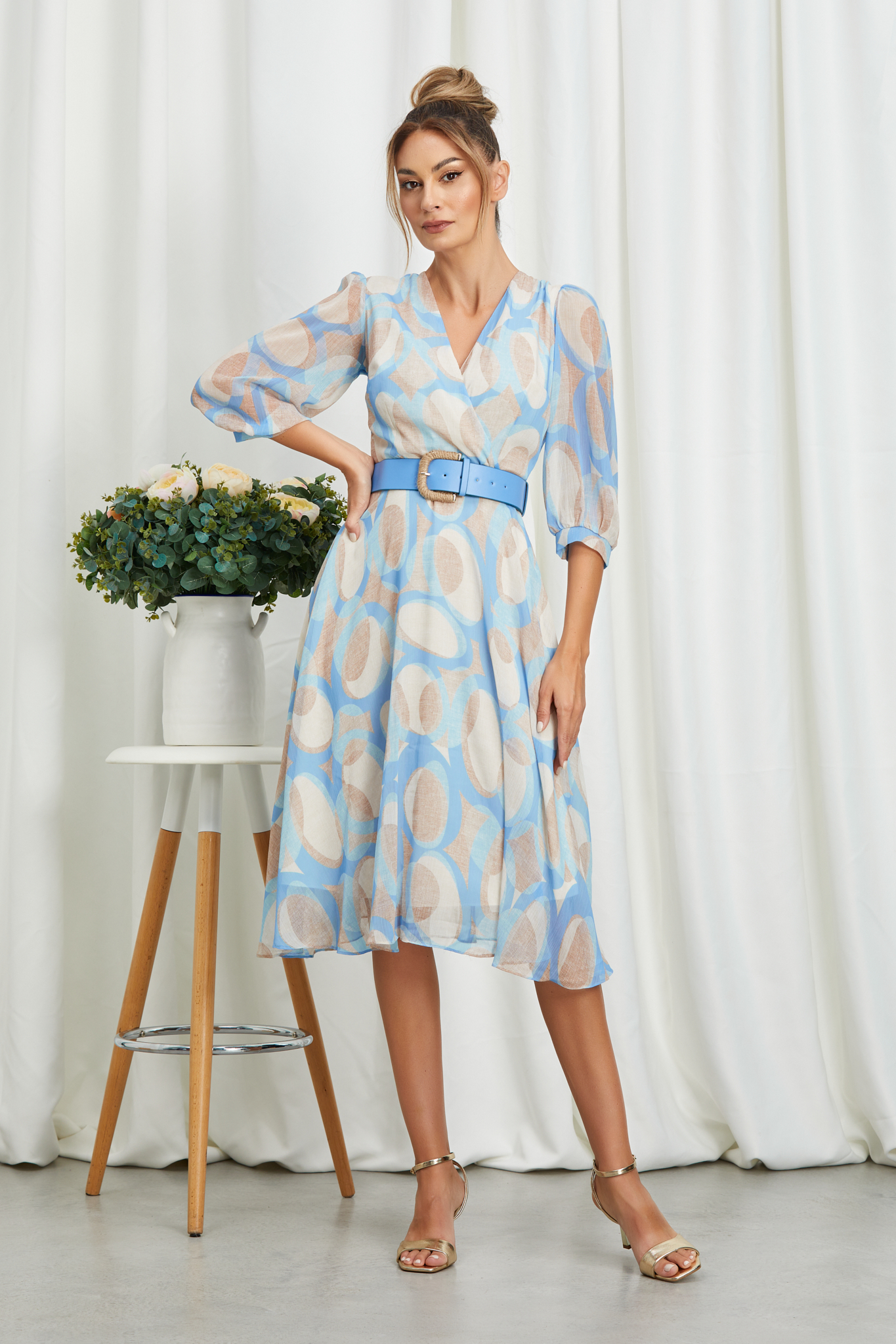 Rochie kessa bleu multi