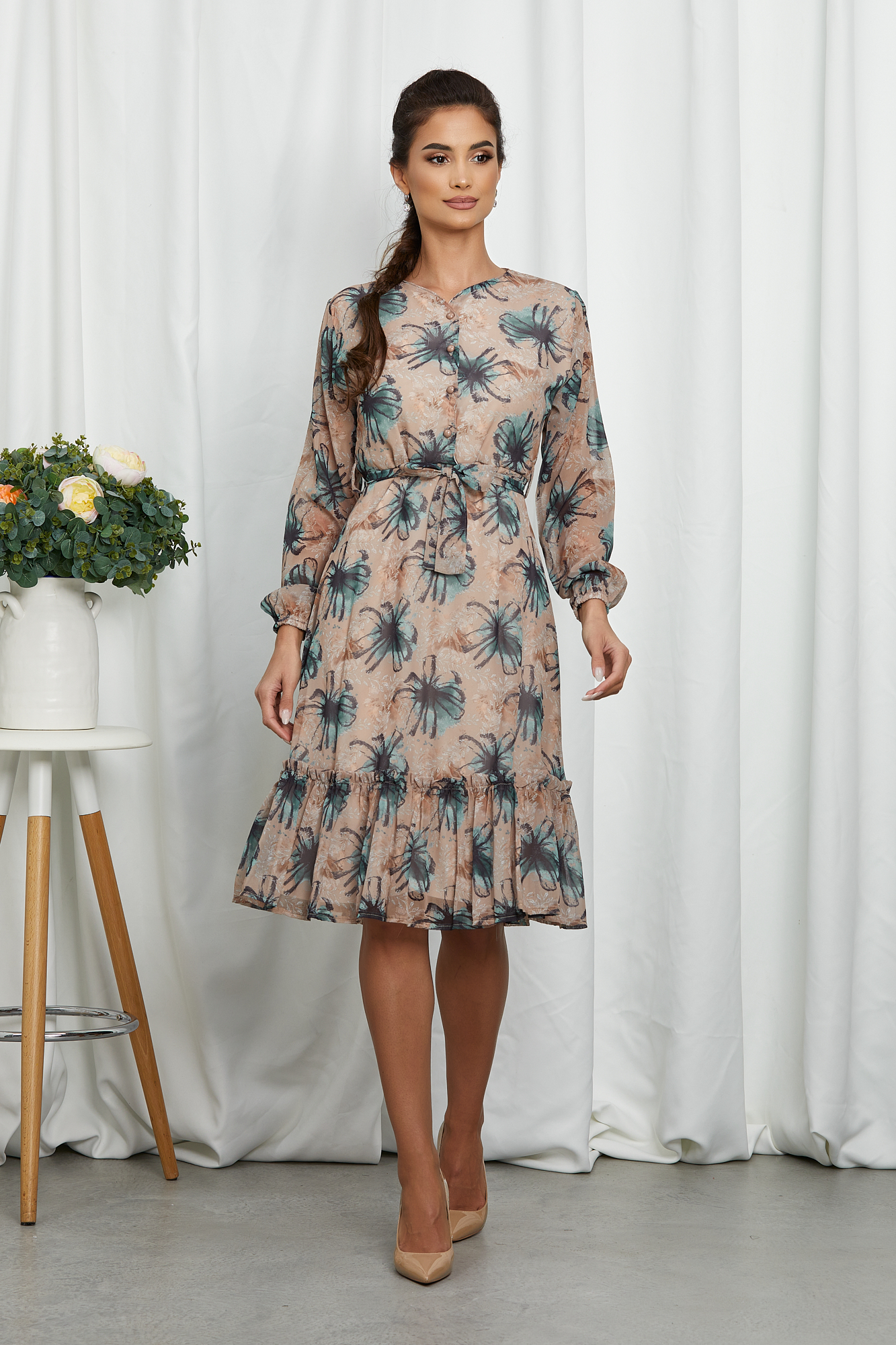 Rochie eloyse bej