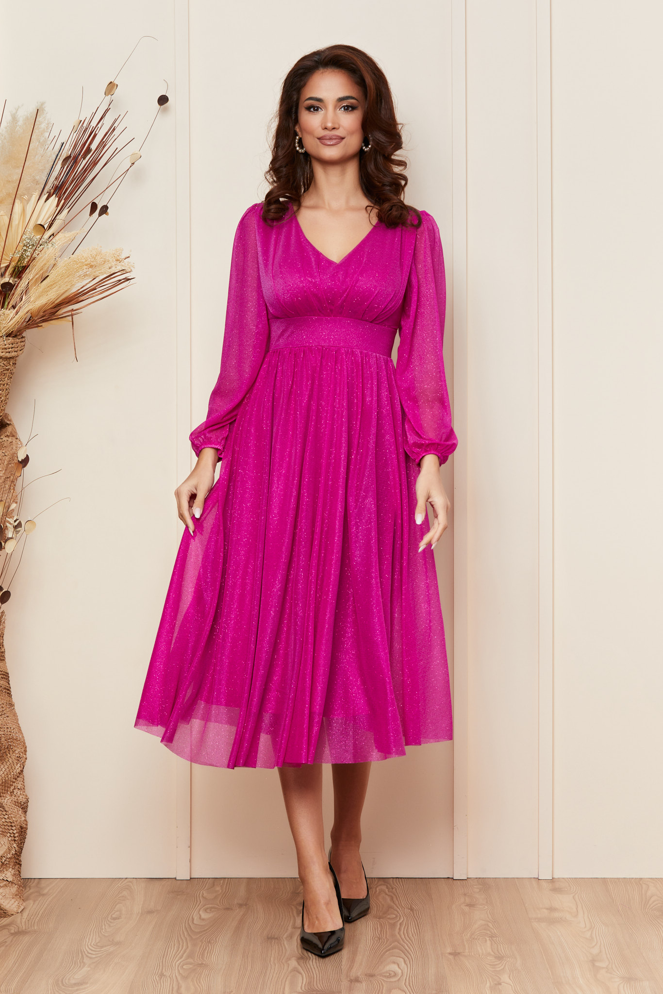 Rochie wilma fucsia