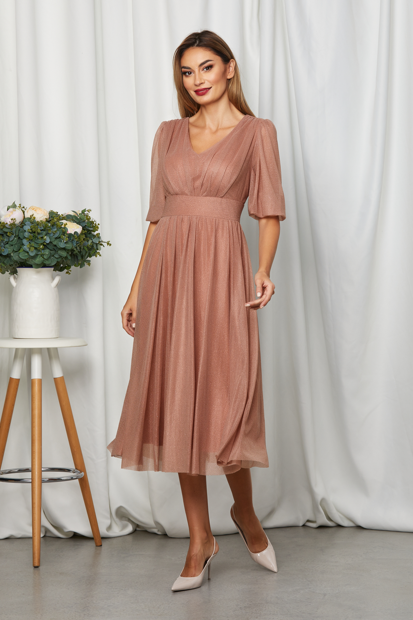 Rochie nicolette maro