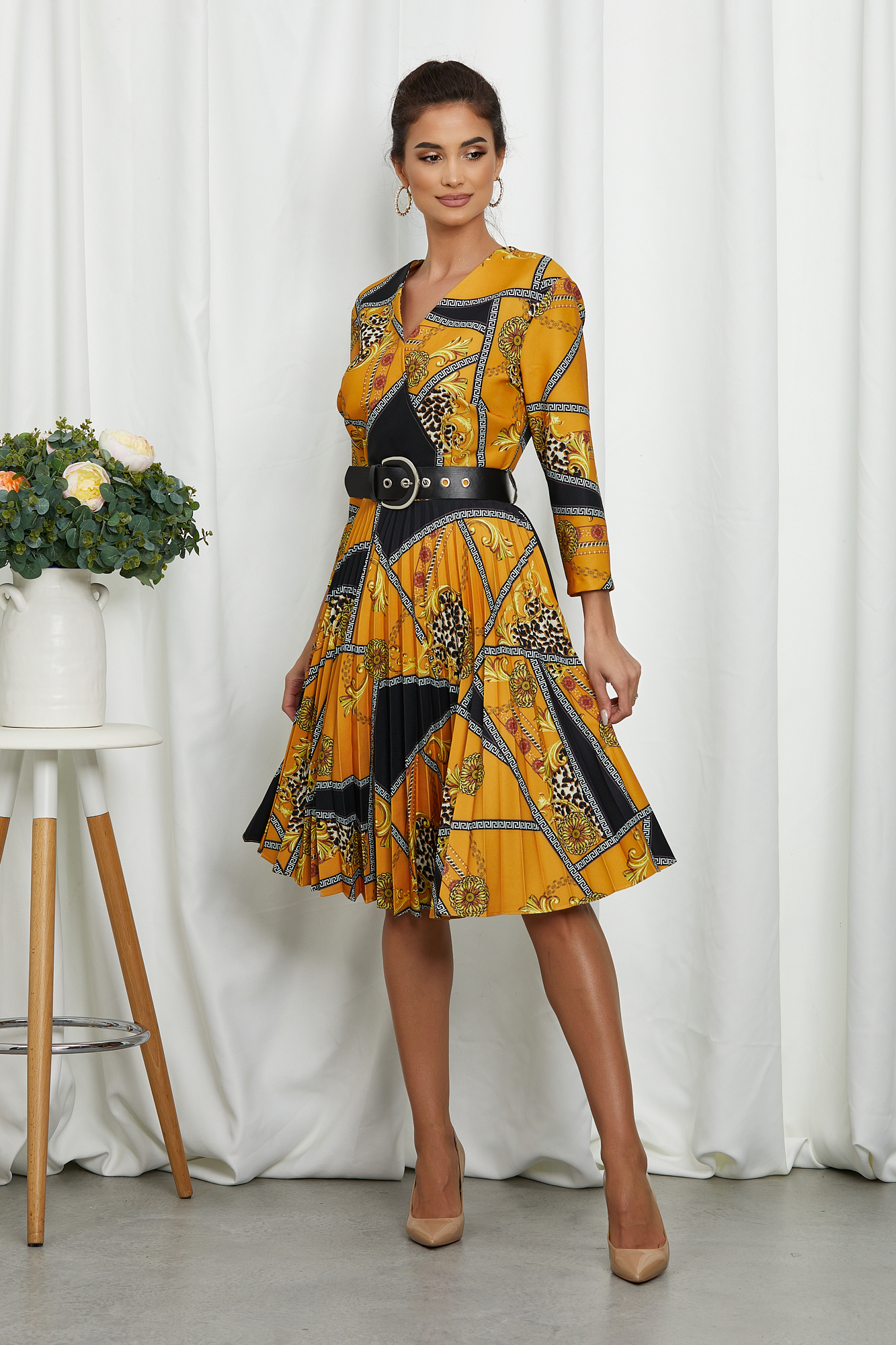Rochie Anda Galben Mustar Toate produsele 2023-10-03