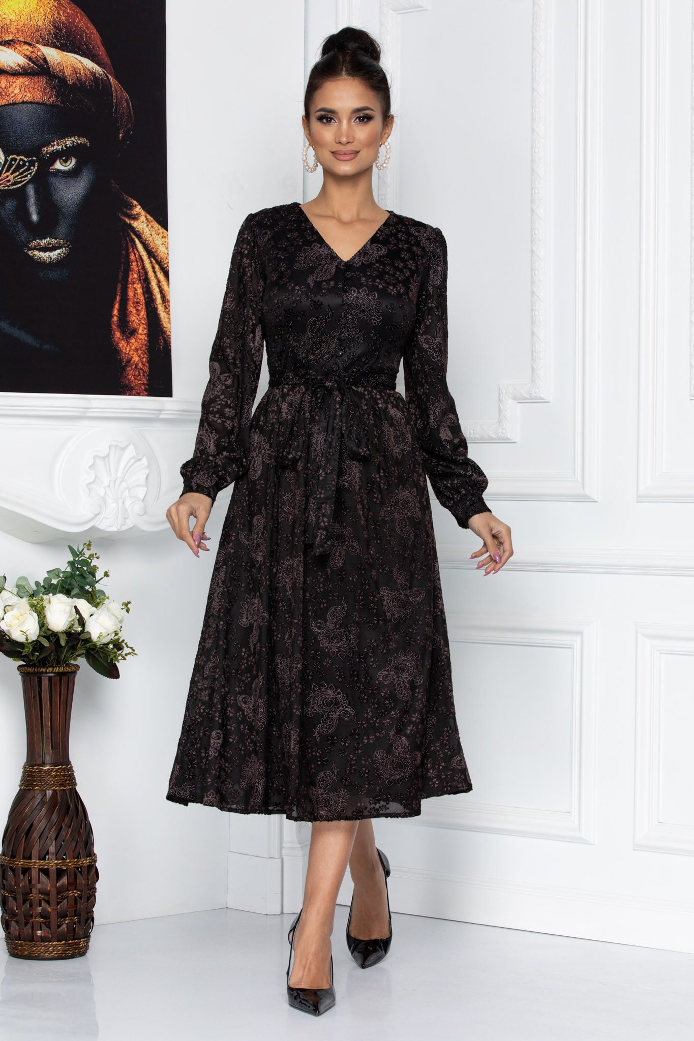 Rochie mabel maro
