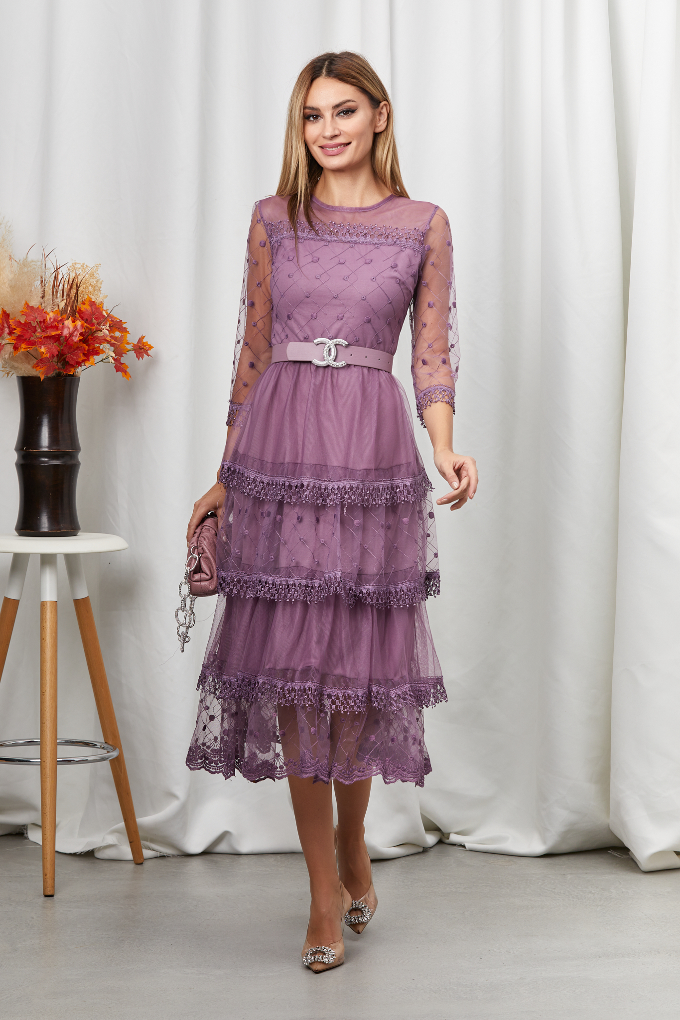 Rochie bellissa mov