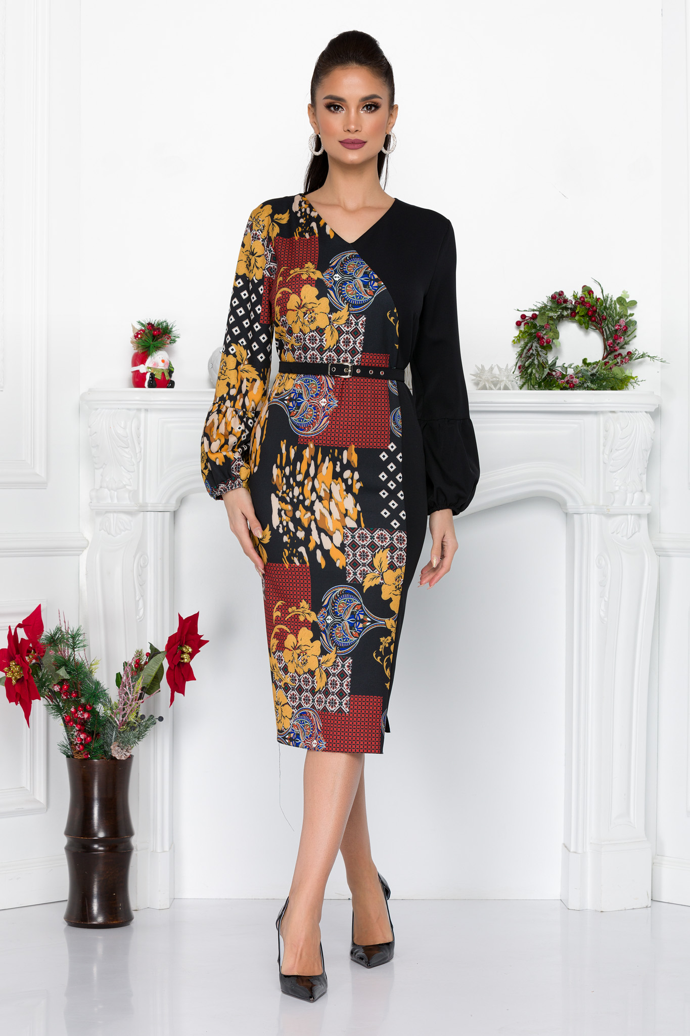 Rochie Emelia Neagra Marimi mari 2023-10-03 3