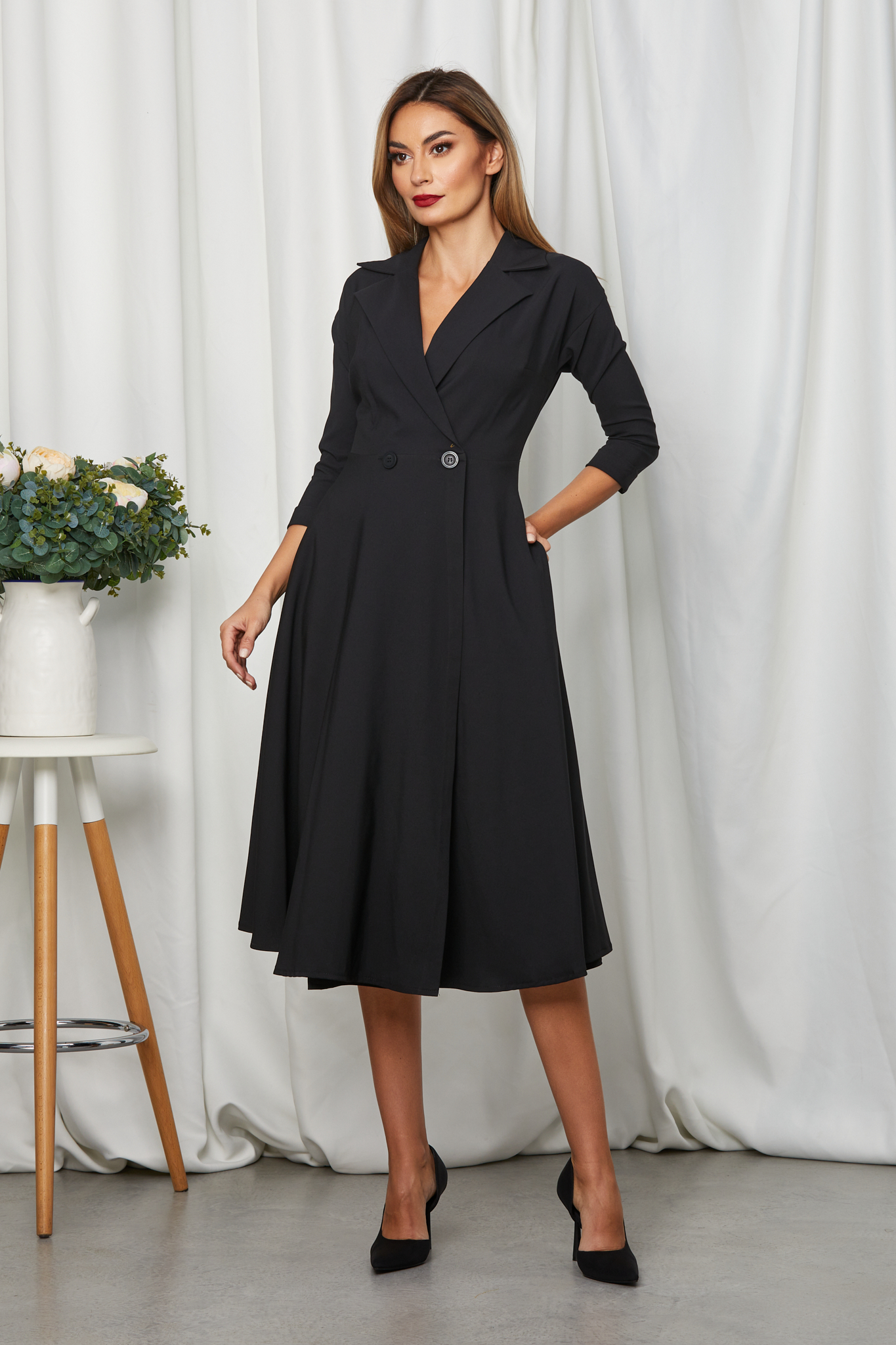 Rochie phoebe neagra