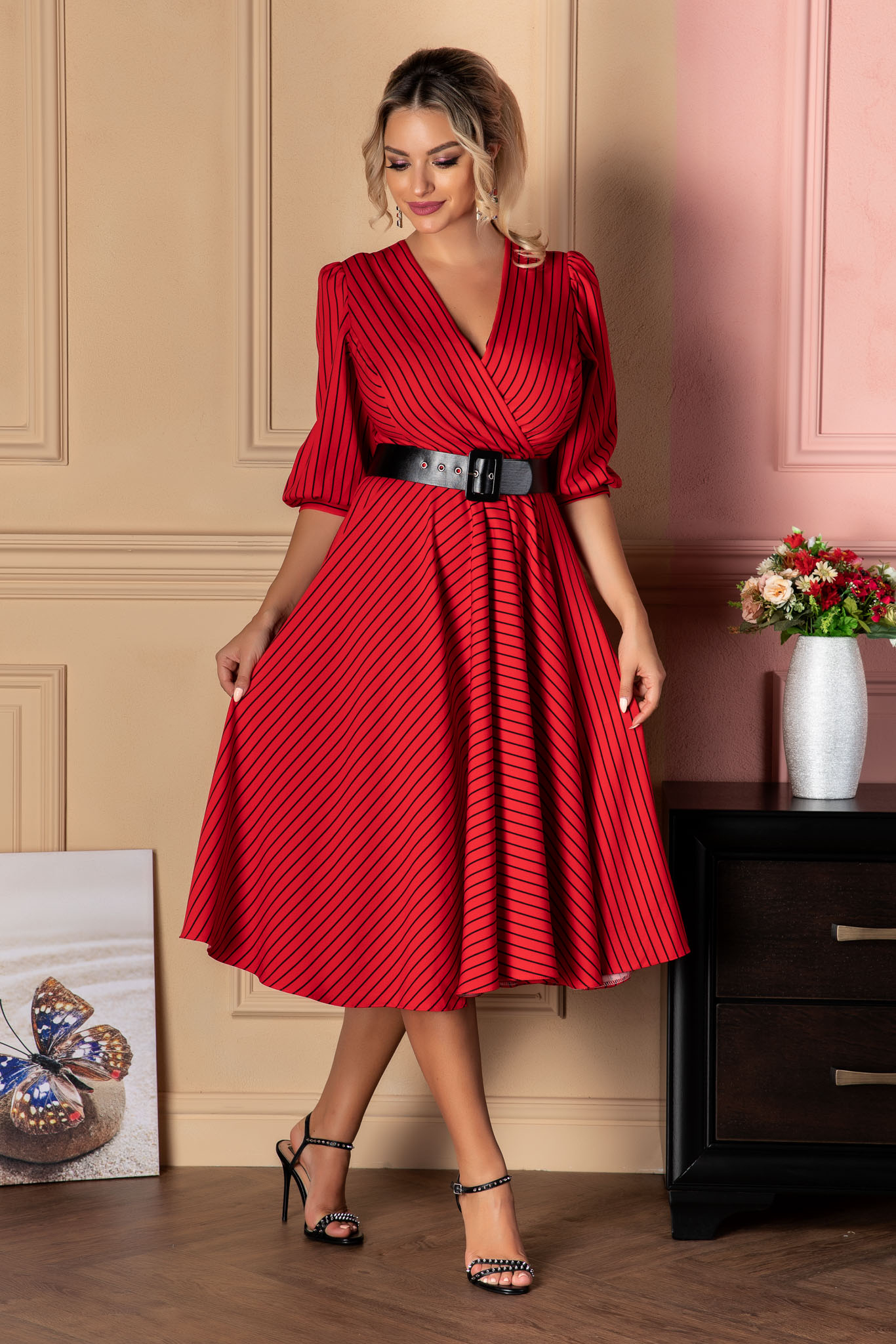 Rochie renata rosie