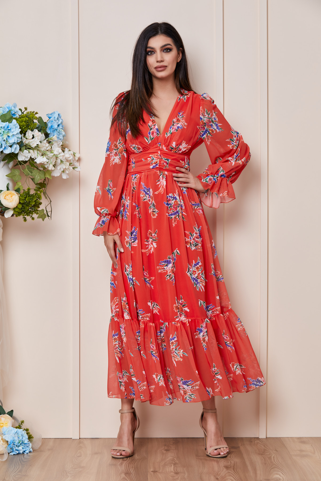 Rochie Lynette Rosie 2023 ❤️ Pret Super zonia imagine noua 2022