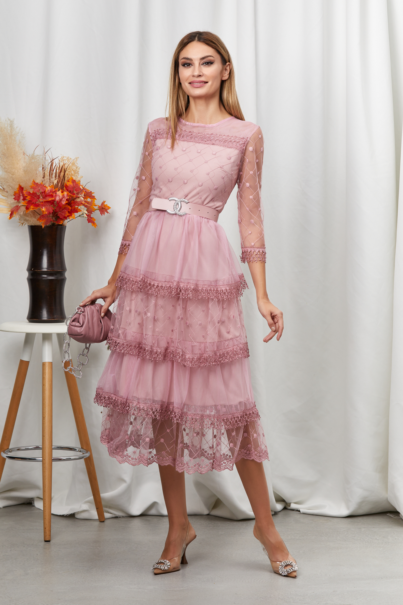 Rochie bellissa roz