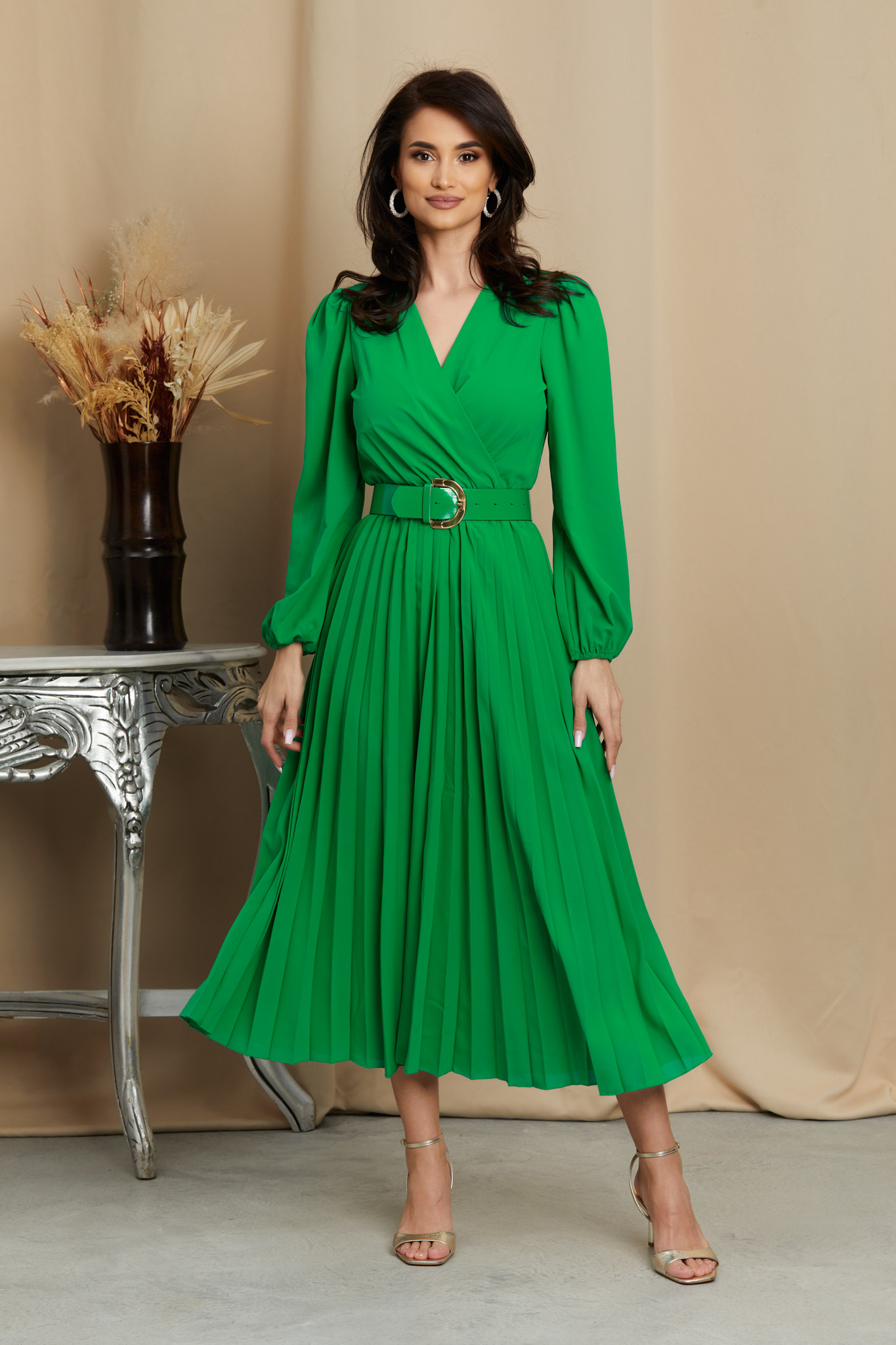 Poze Rochie Malina Verde Deschis zonia.ro 