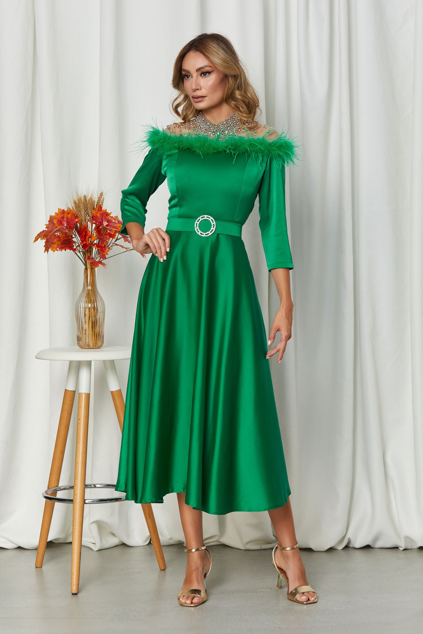 Rochie eileen verde deschis