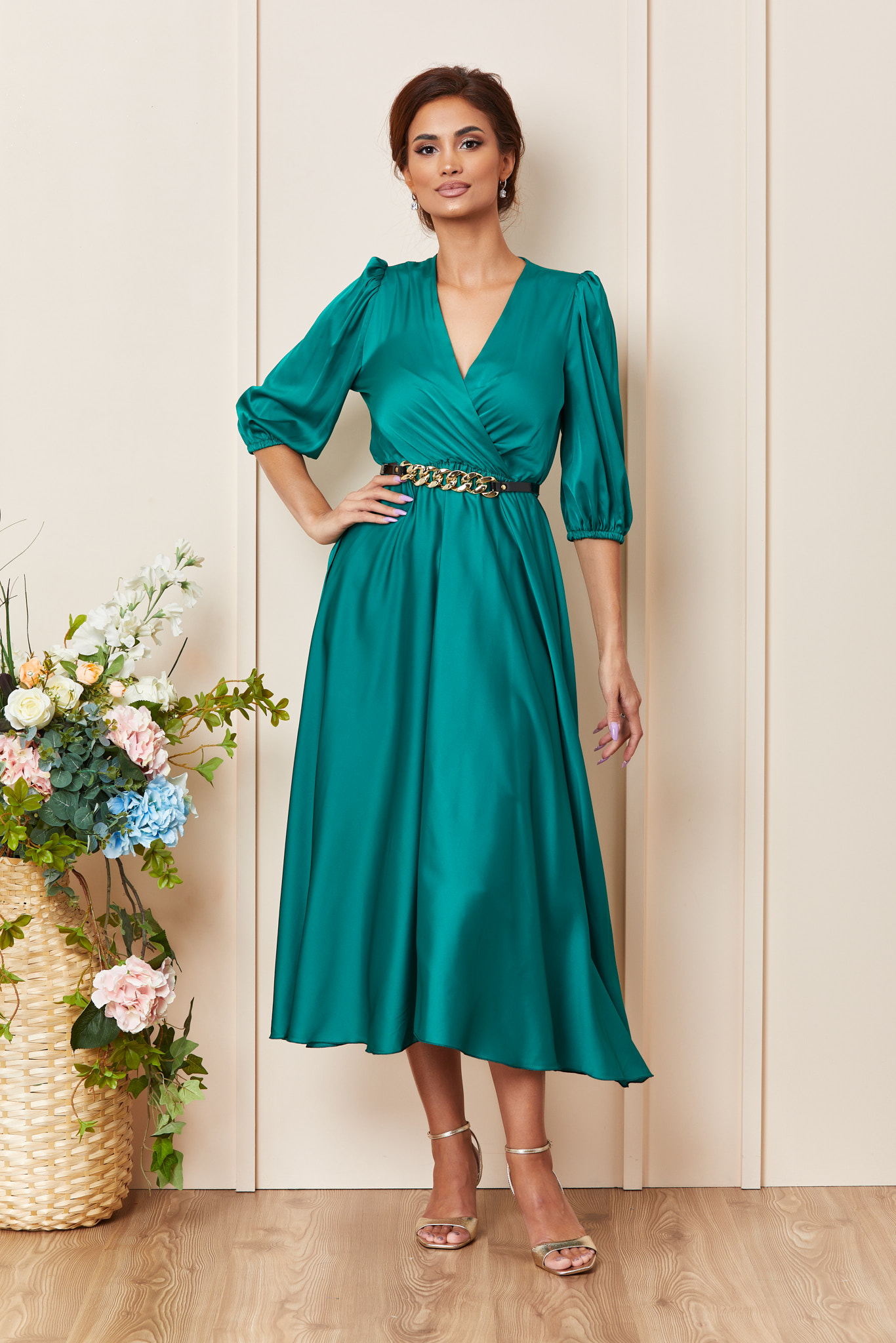 Rochie yolanda verde
