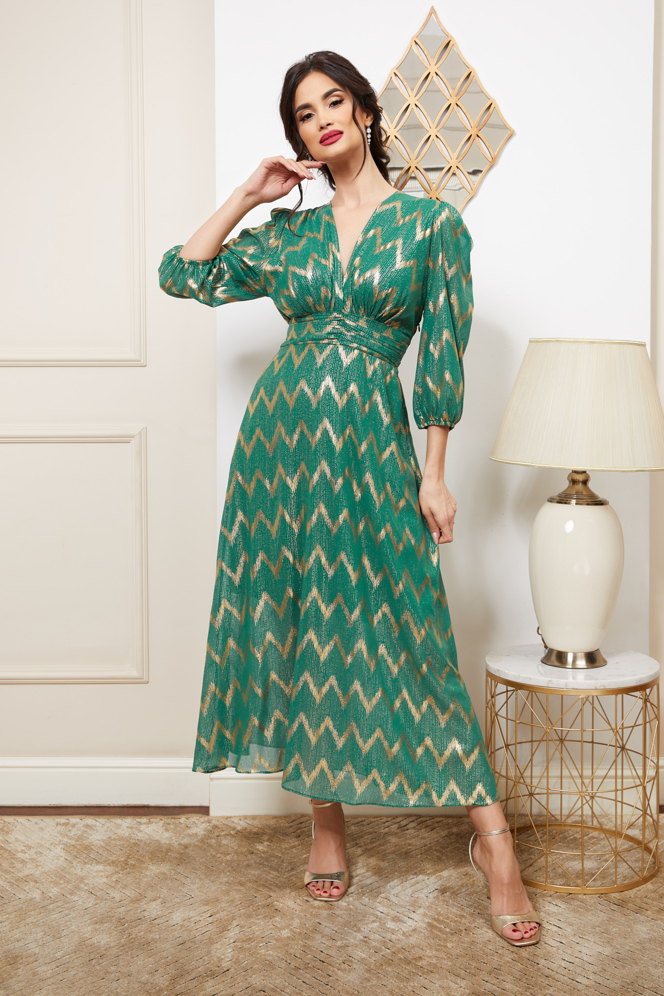 Poze Rochie Eveline Verde zonia.ro 