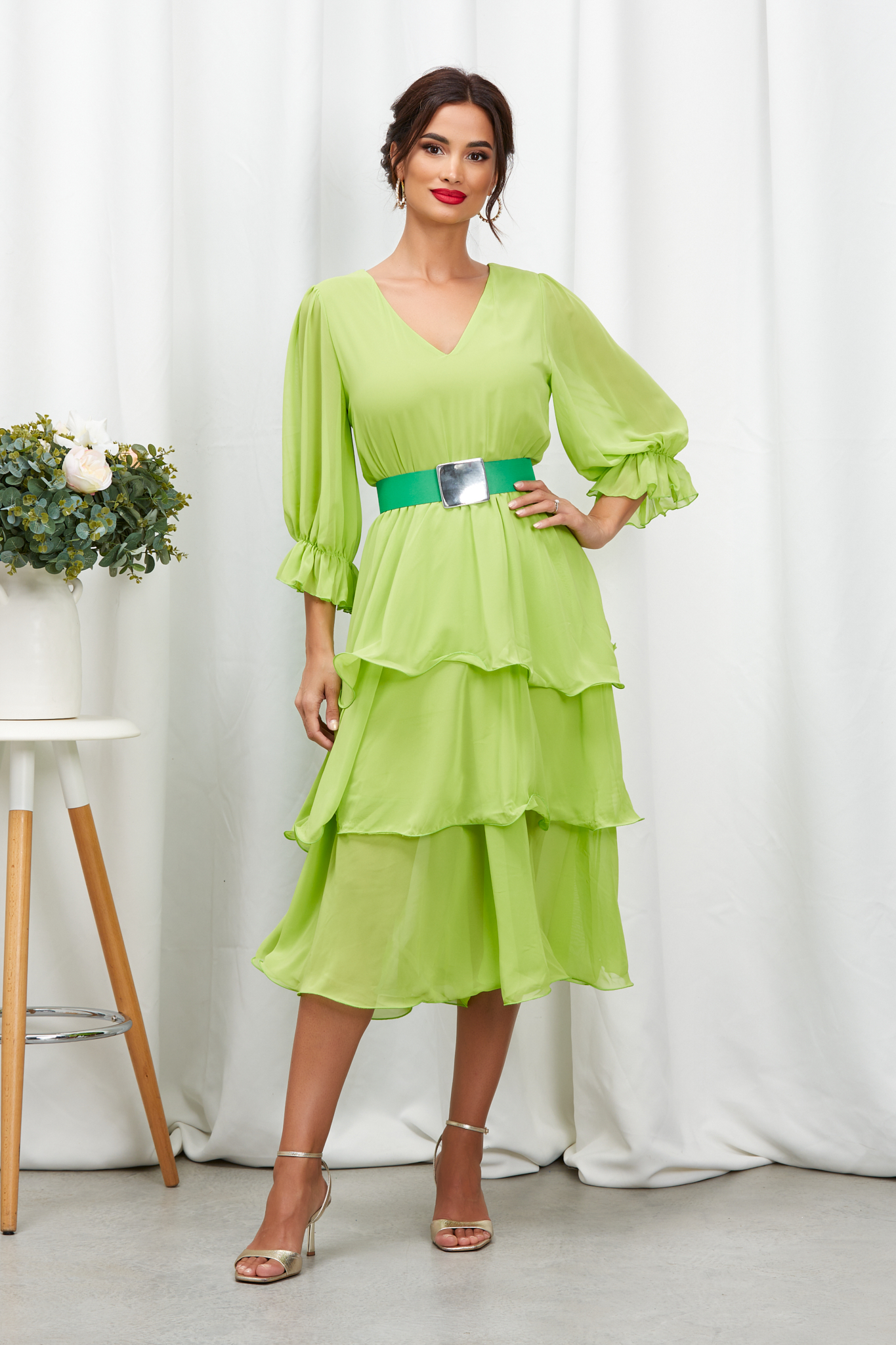 Rochie Camilla Verde Neon image15