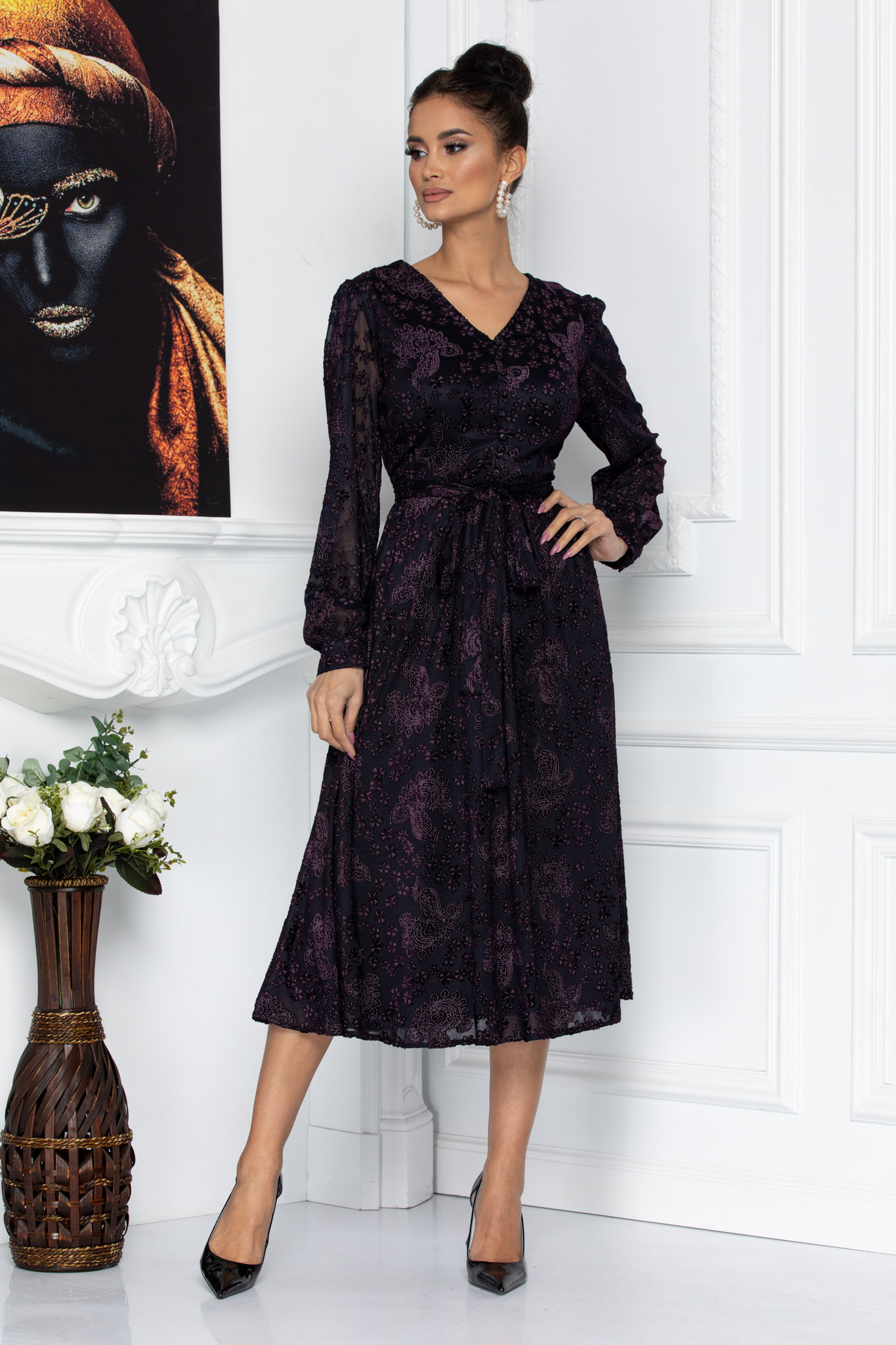 Rochie mabel violet