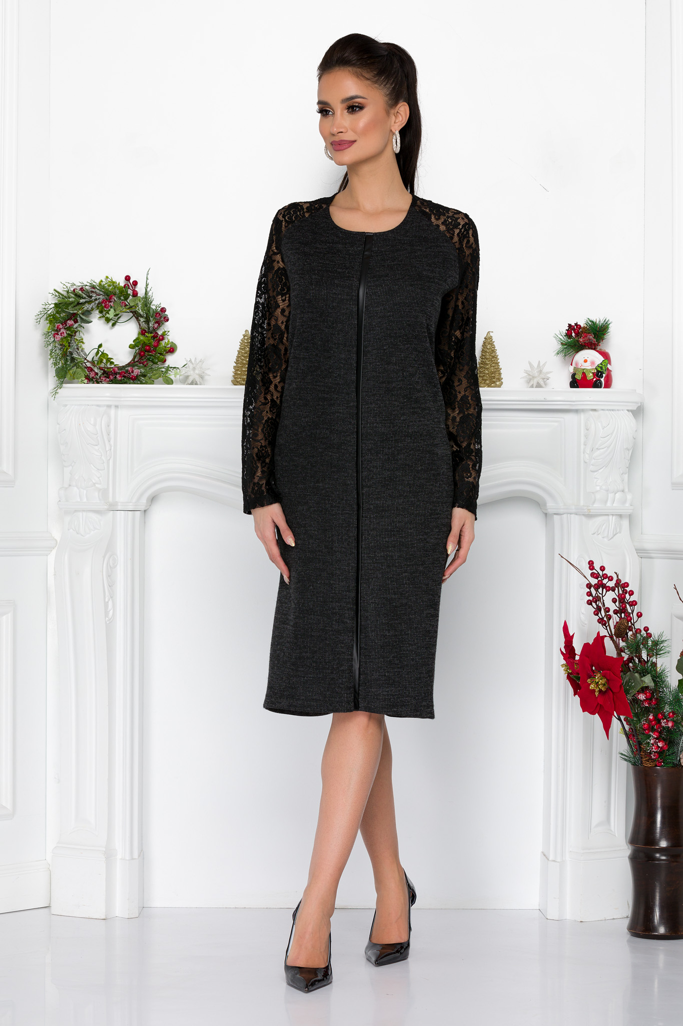 Rochie Ayse Gri Petrol Marimi mari 2023-10-04