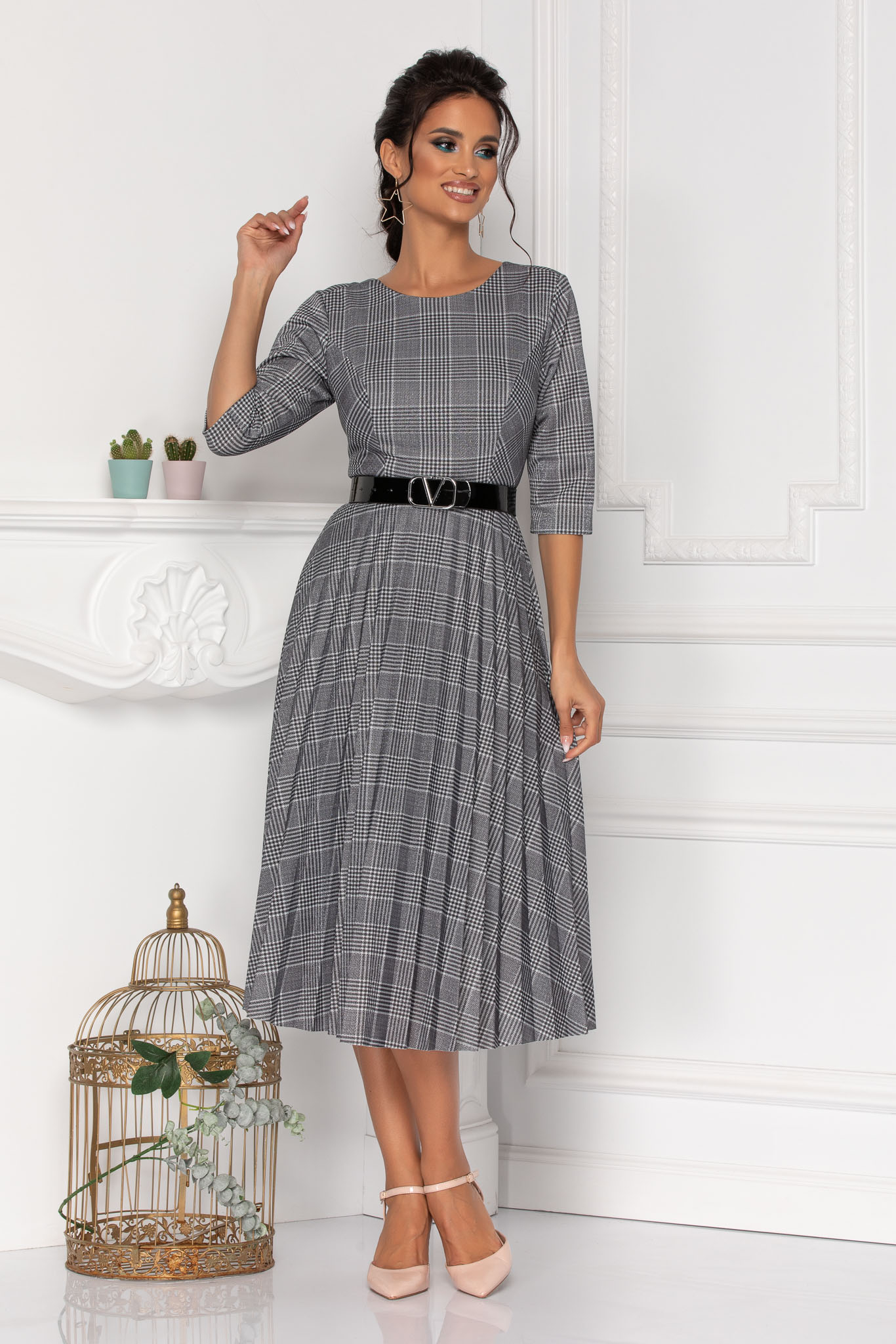 Rochie abigail gri