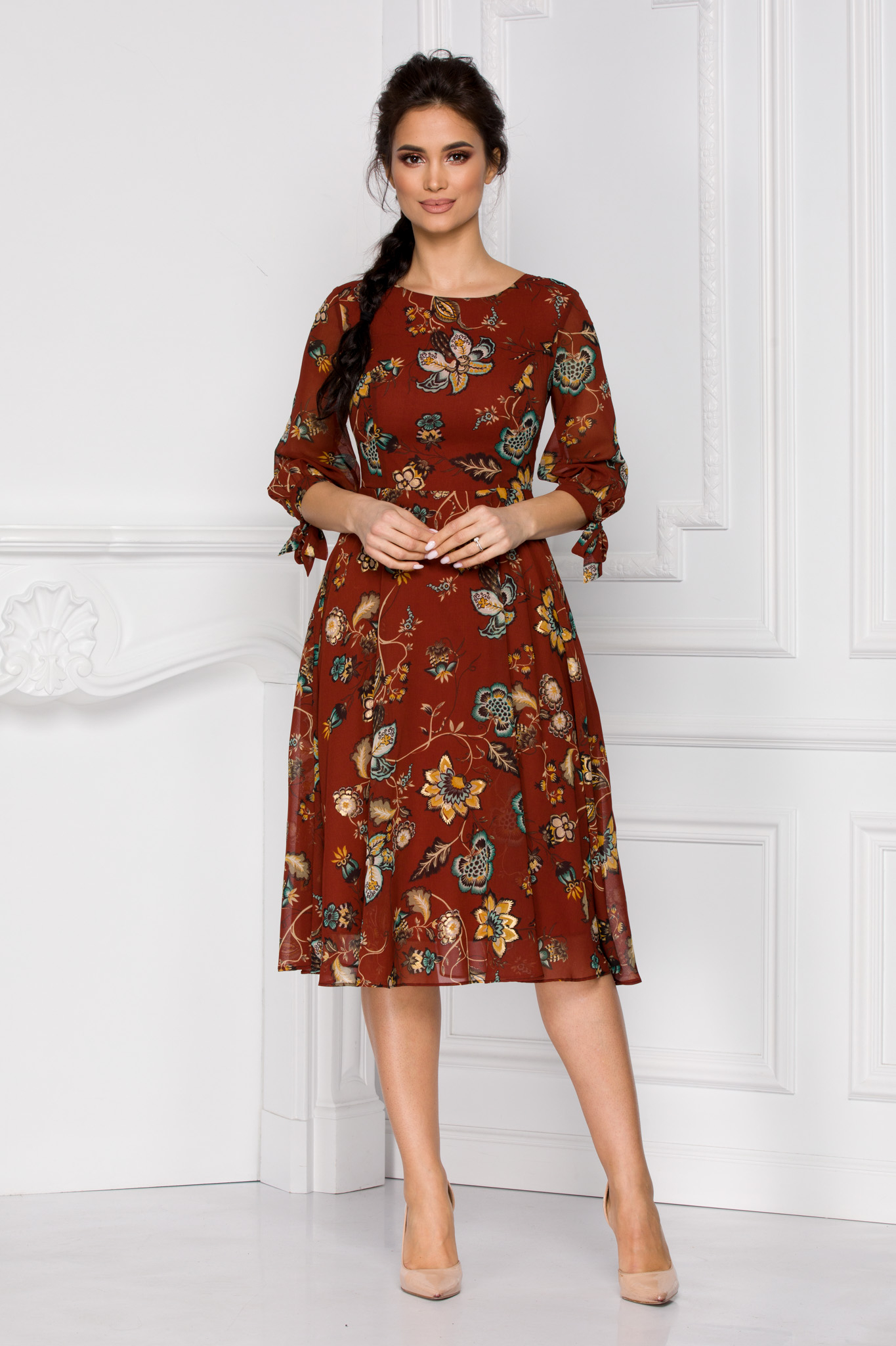 Rochie defne maro