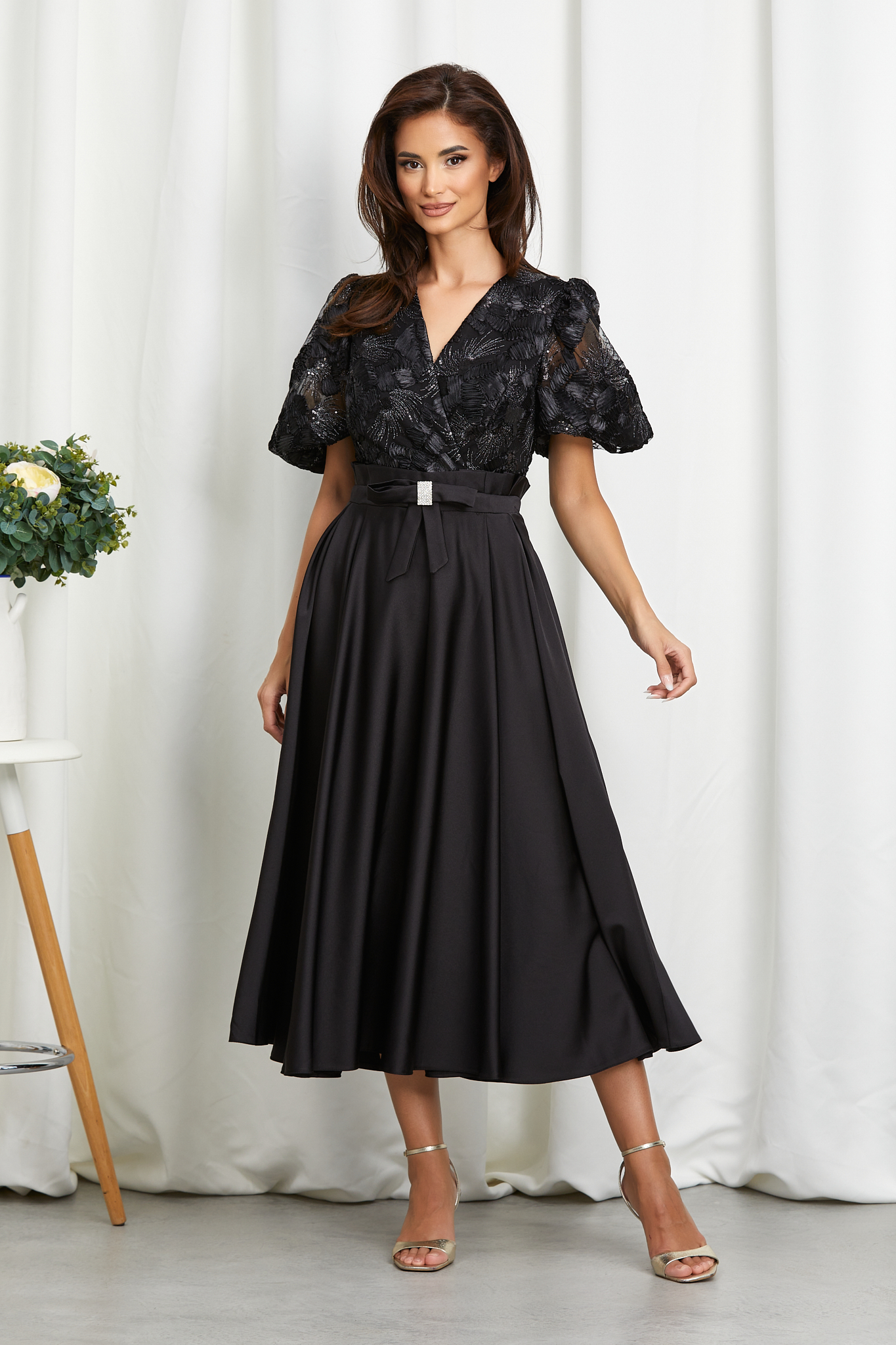 Poze Rochie Monique Neagra zonia.ro 