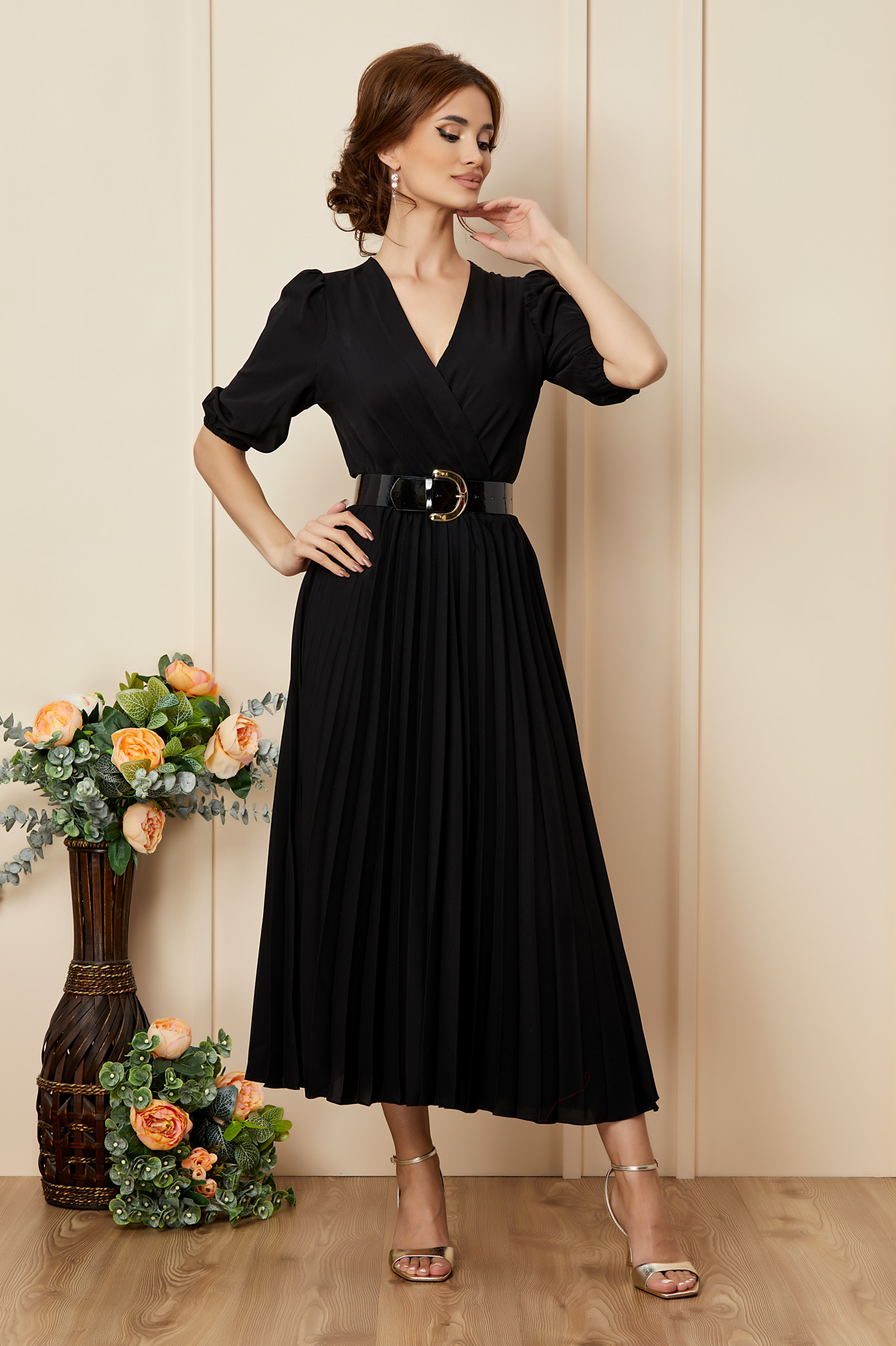 Rochie larra neagra