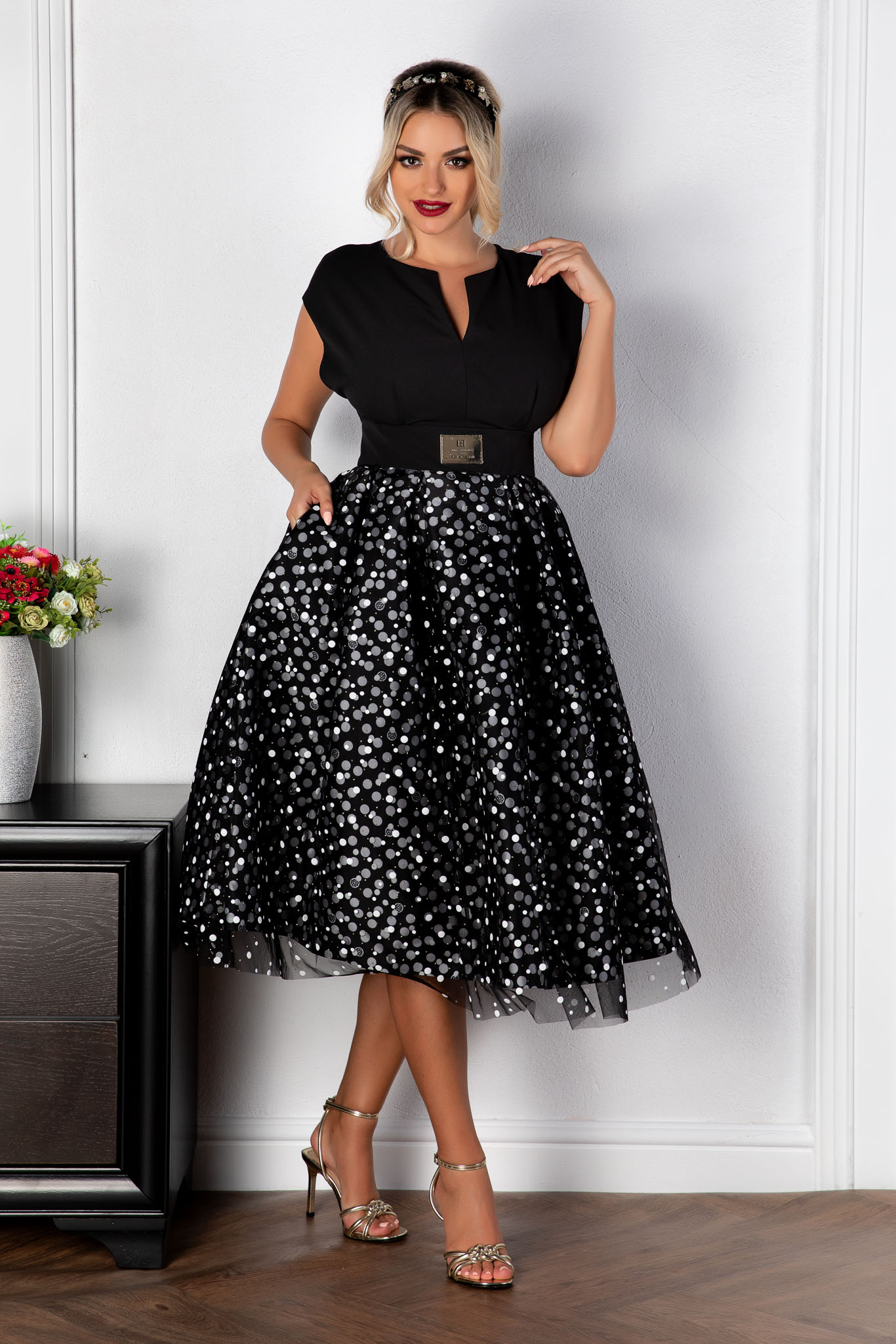 Rochie yessenia neagra