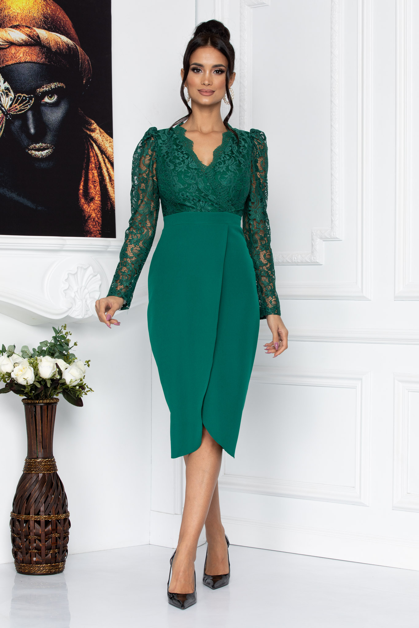 Rochie tyler verde